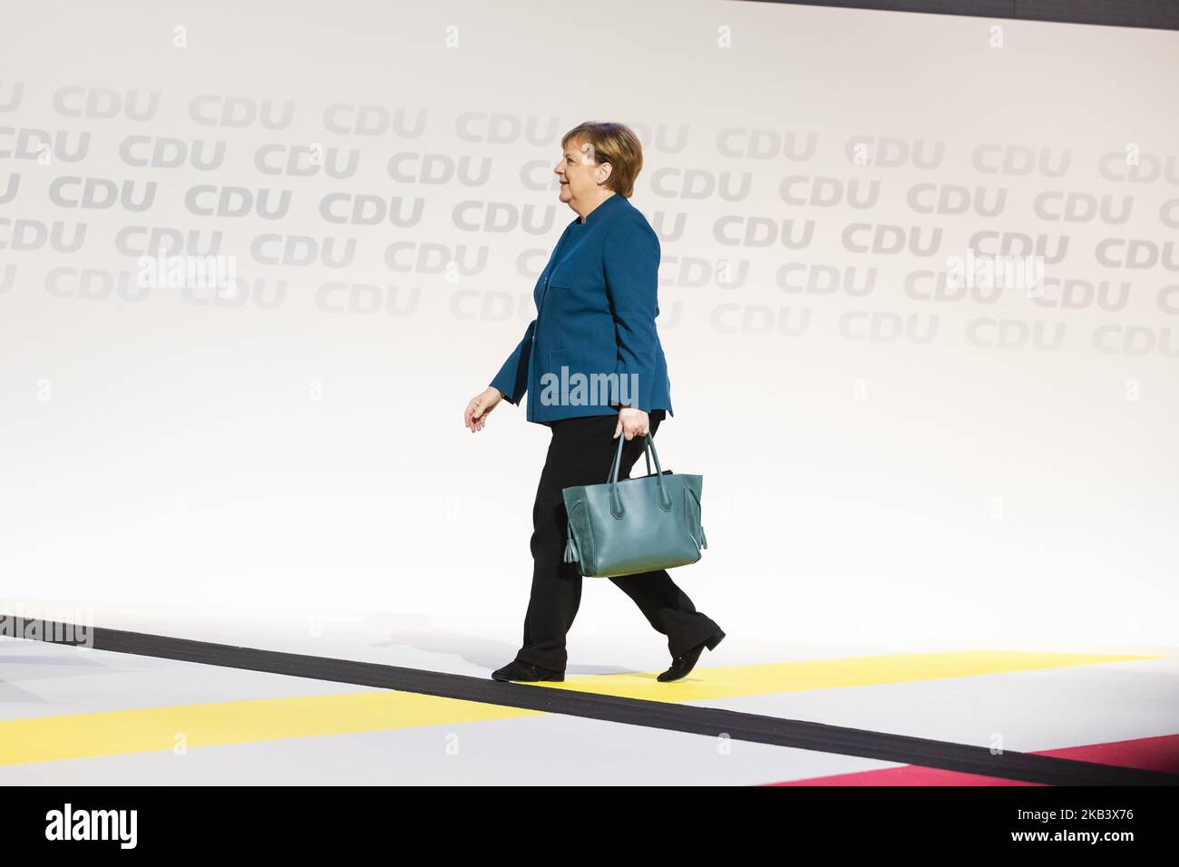 beim 31. Parteitag der CDU Deutschland in der Messe ad Amburgo am 7. Dicembre 2018. (Foto di Emmanuele Contini/NurPhoto) Foto Stock