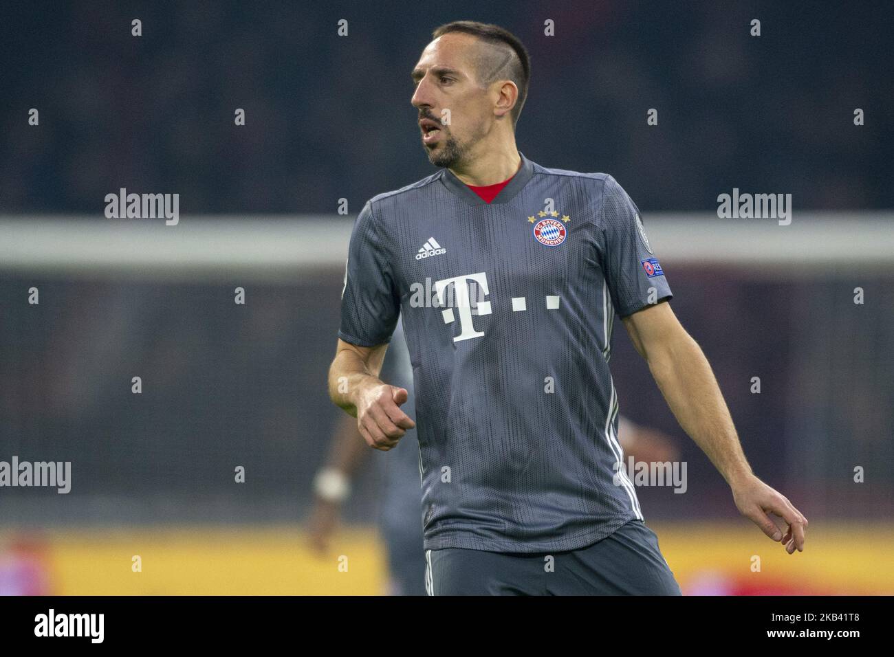 Frank Ribery del Bayern durante la partita UEFA Champions League Group e tra AFC Ajax Amsterdam e il Bayern Monaco di Baviera alla Johan Cruyff Arena di Amsterdam, Paesi Bassi il 12 dicembre 2018 (Foto di Andrew Surma/NurPhoto) Foto Stock
