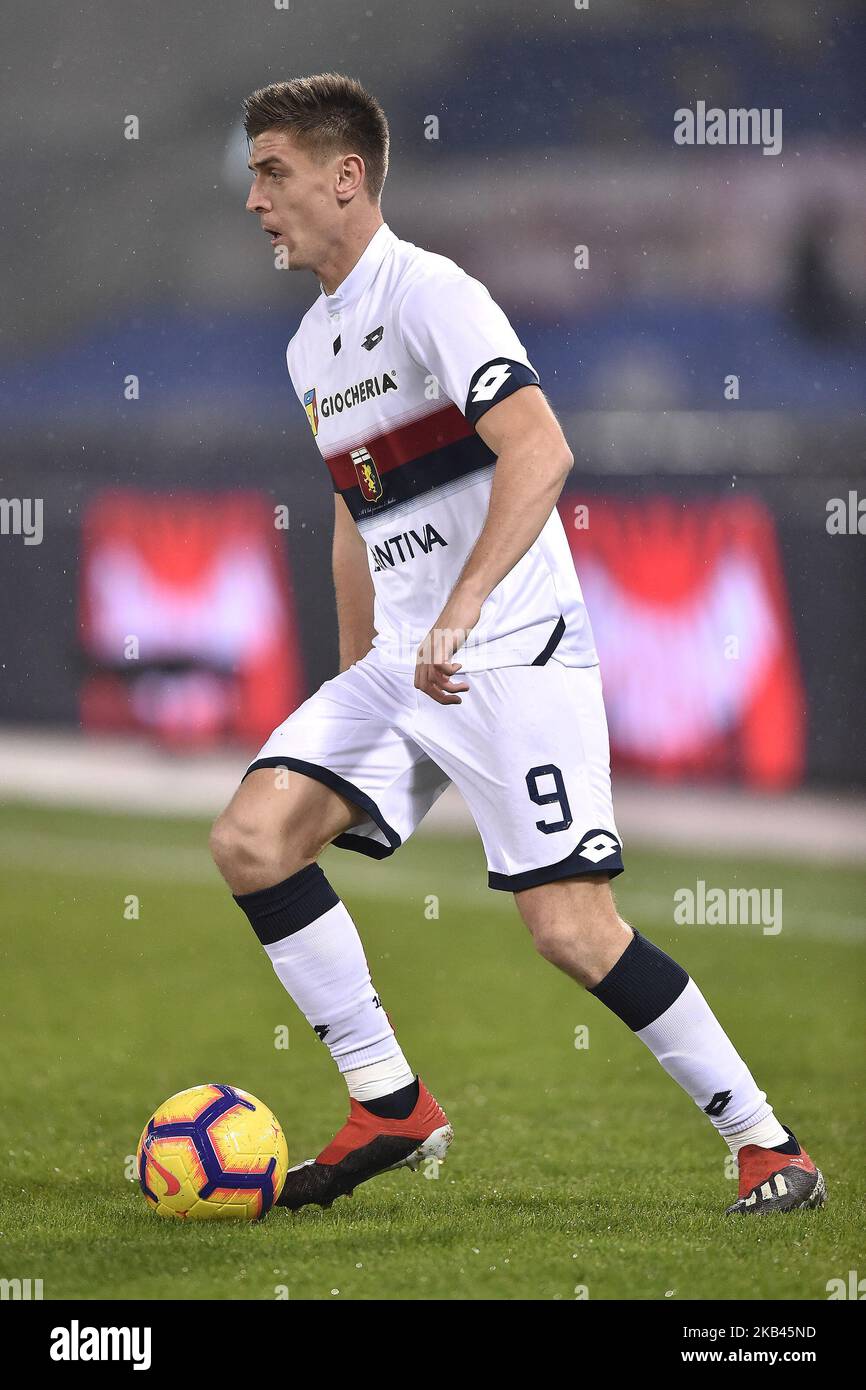GENOVA - NOV 10, 2018: 9 Krzysztof Piatek. C.F.C Genoa - SSC