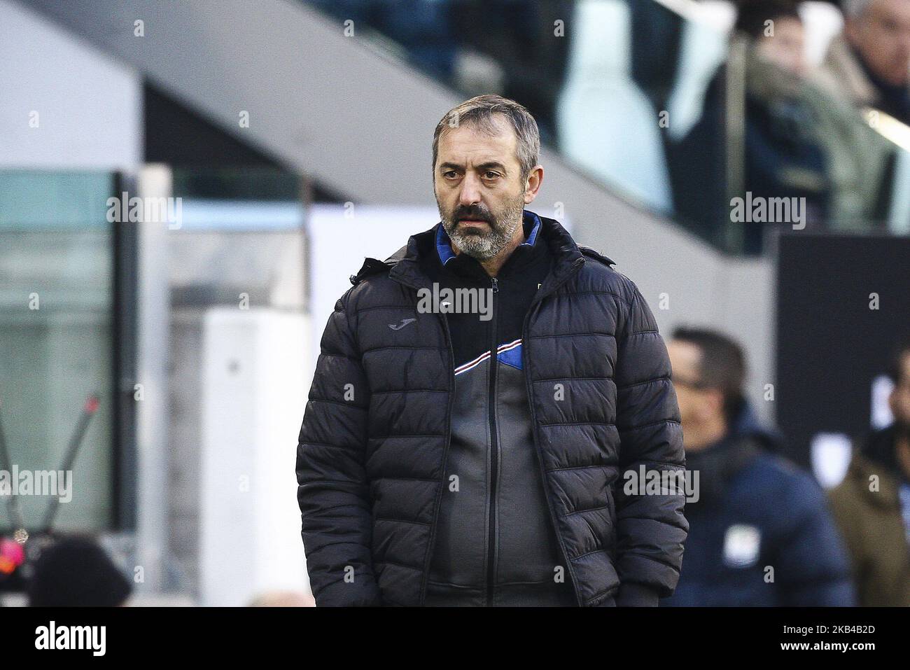 Allenatore di Sampdoria Marco Giampaolo durante la Serie A Football Match n.19 JUVENTUS - SAMPDORIA il 29/12/2018 allo Stadio Allianz di Torino. (Foto di Matteo Bottanelli/NurPhoto) Foto Stock