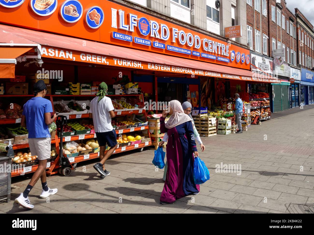 Negozio di alimentari Ilford Food Centre, Ilford, Londra, Inghilterra Regno Unito Regno Unito Foto Stock