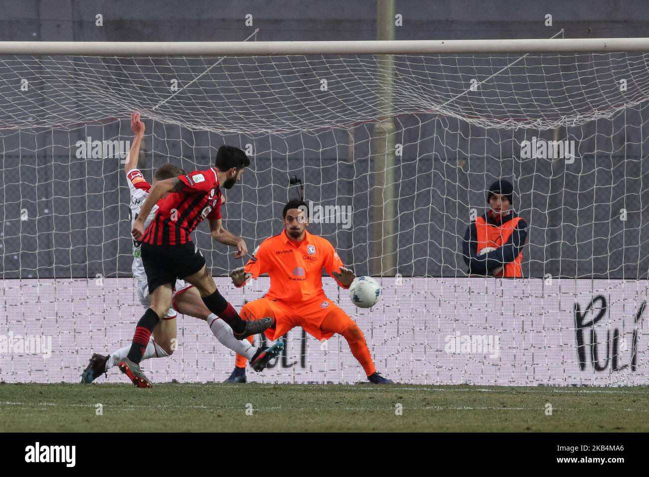 Pietro Iemmello durante la Serie B di Carpi e Foggia allo Stadio Sandro Cabassi il 19 gennaio 2019 a Carpi, Italia. (Foto di Emmanuele Ciancaglini/NurPhoto) Foto Stock