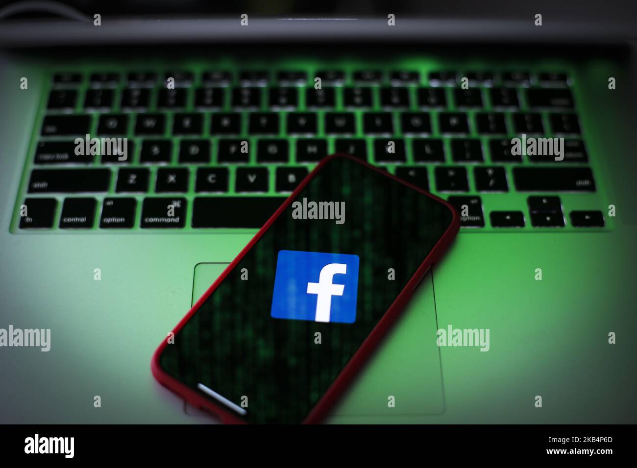 Il logo Facebook è visto su un dispositivo mobile in questa foto illustrazione il 20 gennaio 2019. La Federal Trade Commission sta valutando la possibilità di sanare il colosso dei social media con una multa da record per aver violato la mancata protezione dei dati degli utenti secondo il Washington Post. (Foto di Jaap Arriens/NurPhoto) Foto Stock