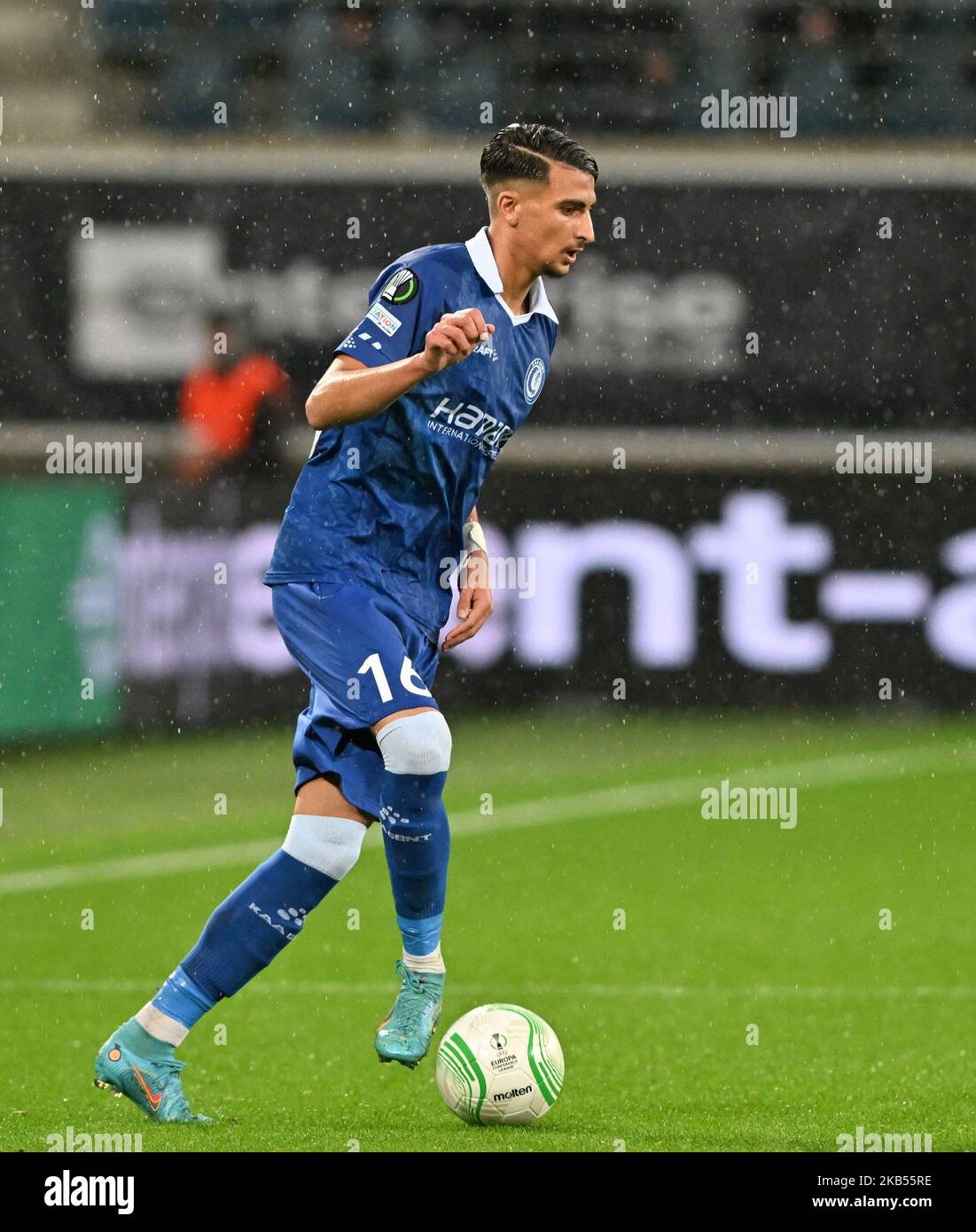 Gent, Belgio. 03/11/2022, Ibrahim Salah (16) di Gent nella foto di una partita di calcio tra AA Gent e Molde FK durante il sesto e ultimo giorno di incontro nel gruppo F della UEFA Europa Conference League per la stagione 2022-2023 , giovedì 3 novembre 2022 a Gent , Belgio . FOTO DAVID CATRY | SPORTPIX Foto Stock