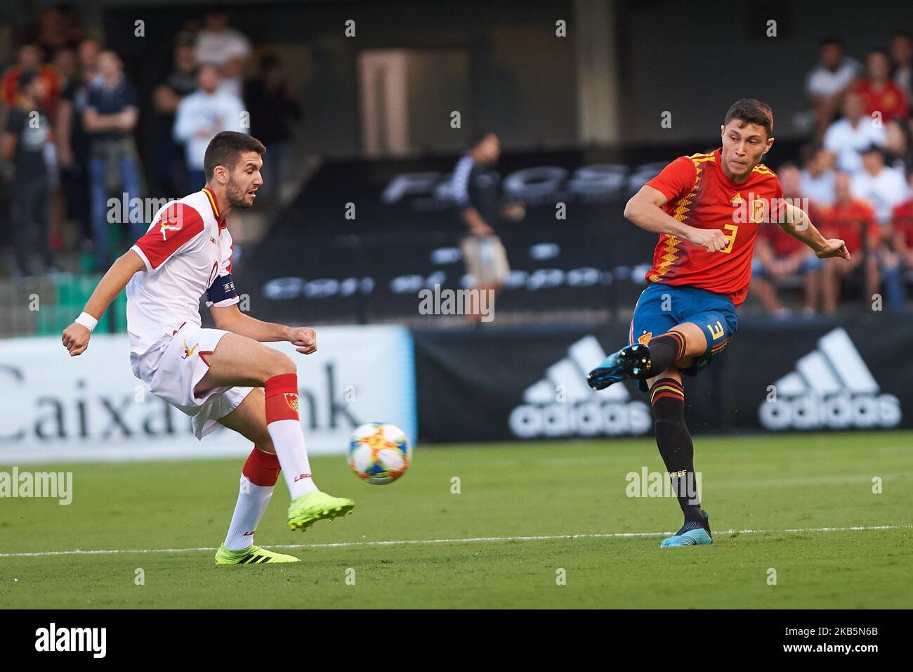 Jorge Cuenca di Spagna sotto i 21 anni durante la partita di qualificazione dell'euro UEFA tra Spagna e Montenegro il 10 settembre 2019 a Castellon, Spagna. (Foto di Maria Jose Segovia/NurPhoto) Foto Stock