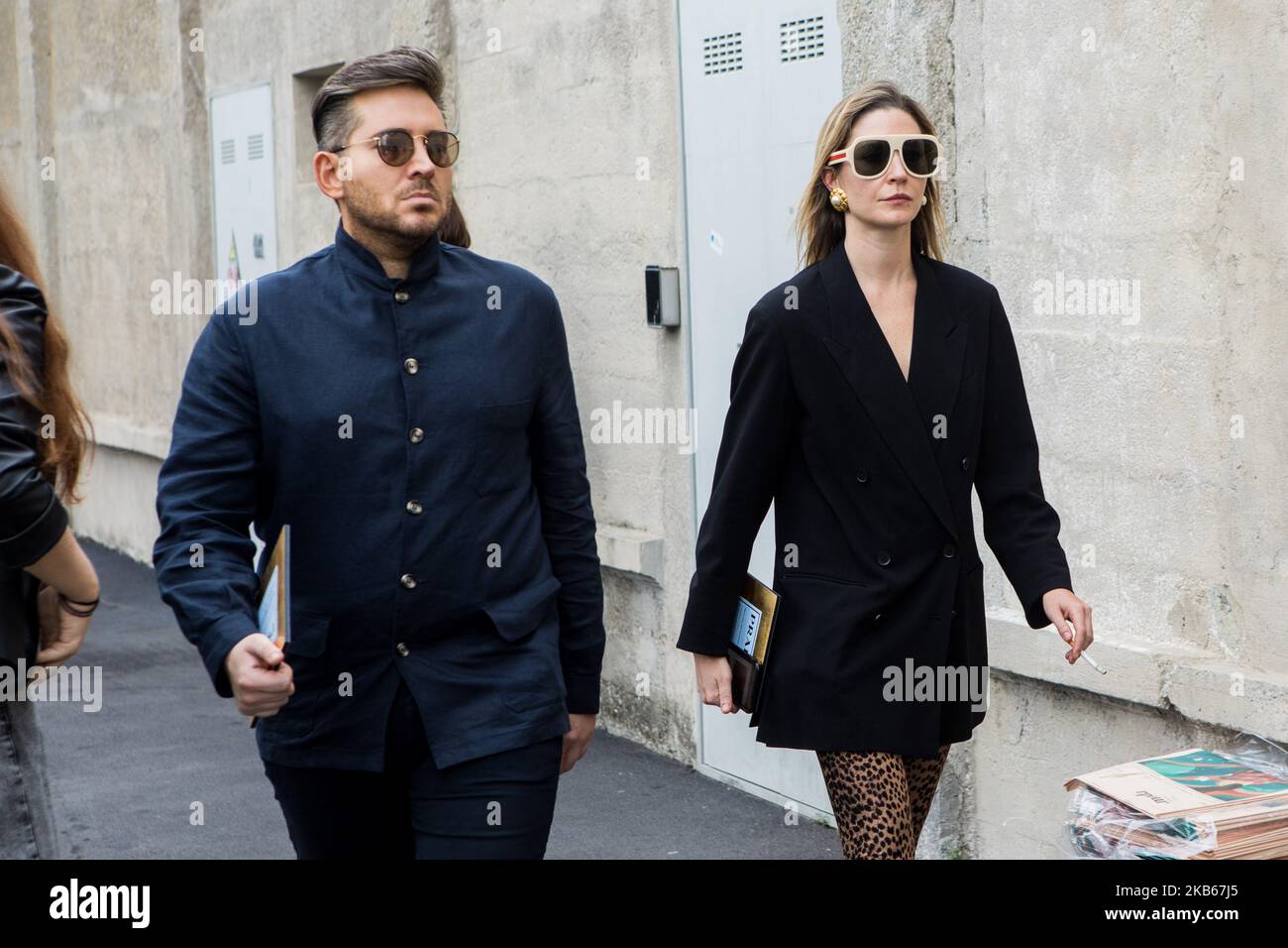 Ospite fuori Prada alla Fashion Week di Milano, Italia, il 18 2019 settembre (Foto di Mairo Cinquetti/NurPhoto) Foto Stock