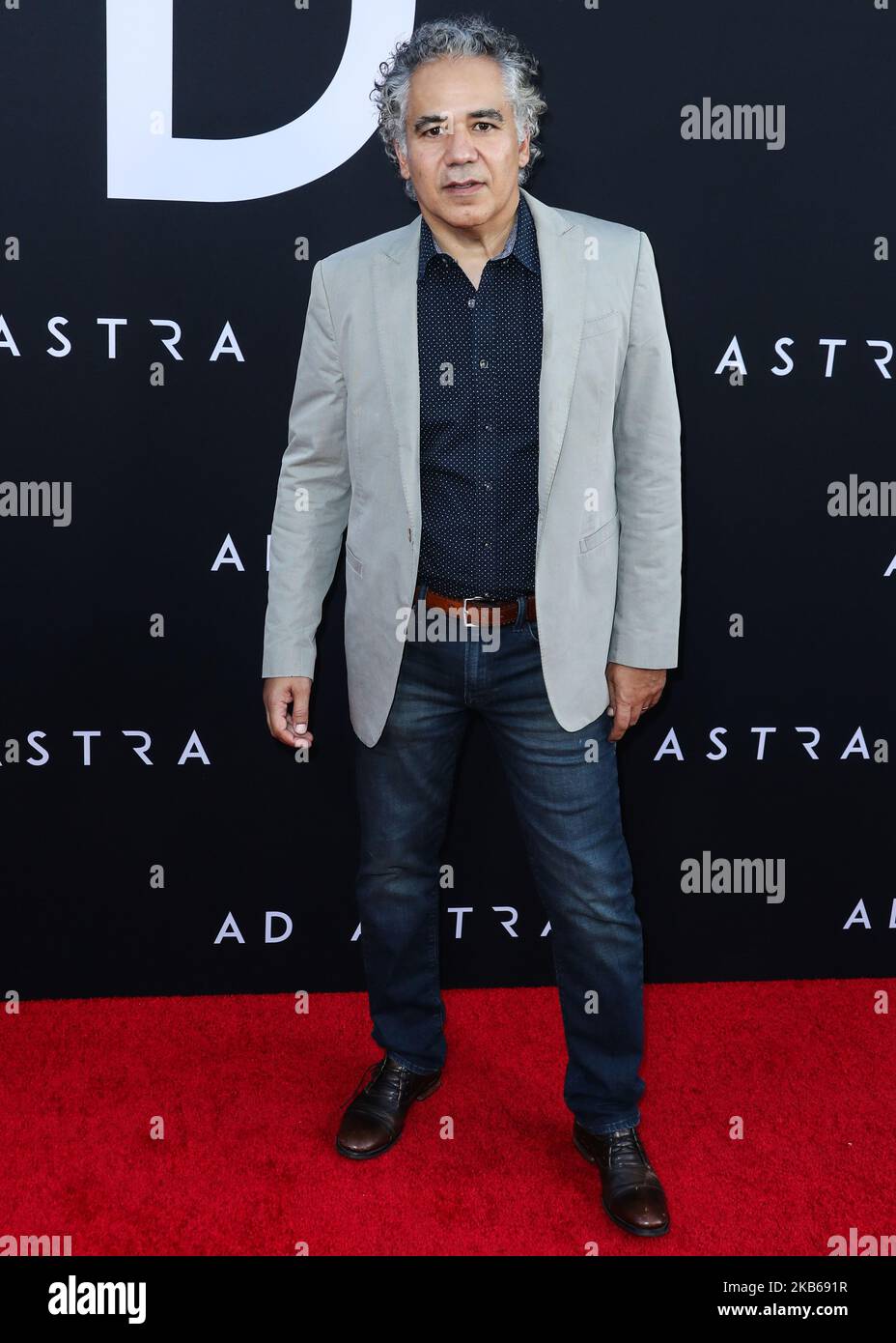 HOLLYWOOD, LOS ANGELES, CALIFORNIA, USA - 18 SETTEMBRE: L'attore John Ortiz arriva alla Los Angeles Premiere del 'ad Astra' di 20th Century Fox tenutasi all'ARCLIGHT Cinemas Hollywood Cinerama Dome il 18 agosto 2019 a Hollywood, Los Angeles, California, Stati Uniti. (Foto di Xavier Collin/Image Press Agency/NurPhoto) Foto Stock