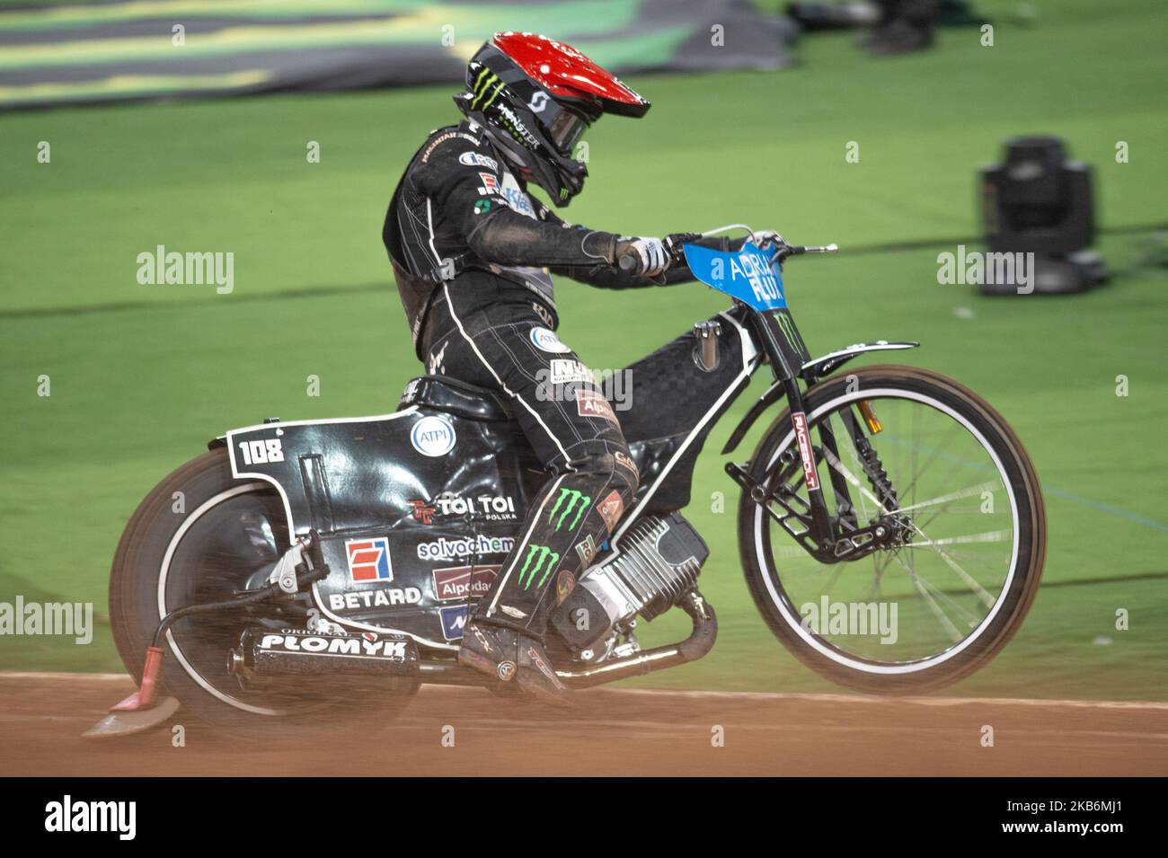 Campione del mondo Tai Woffinden di Gran Bretagna in azione durante il GRAN PREMIO DI CIRCUITO FIM BRITANNICO di ADRIAN FLUX al Principato di Cardiff sabato 21st settembre 2019. (Foto di Ian Charles/MI News/NurPhoto) Foto Stock