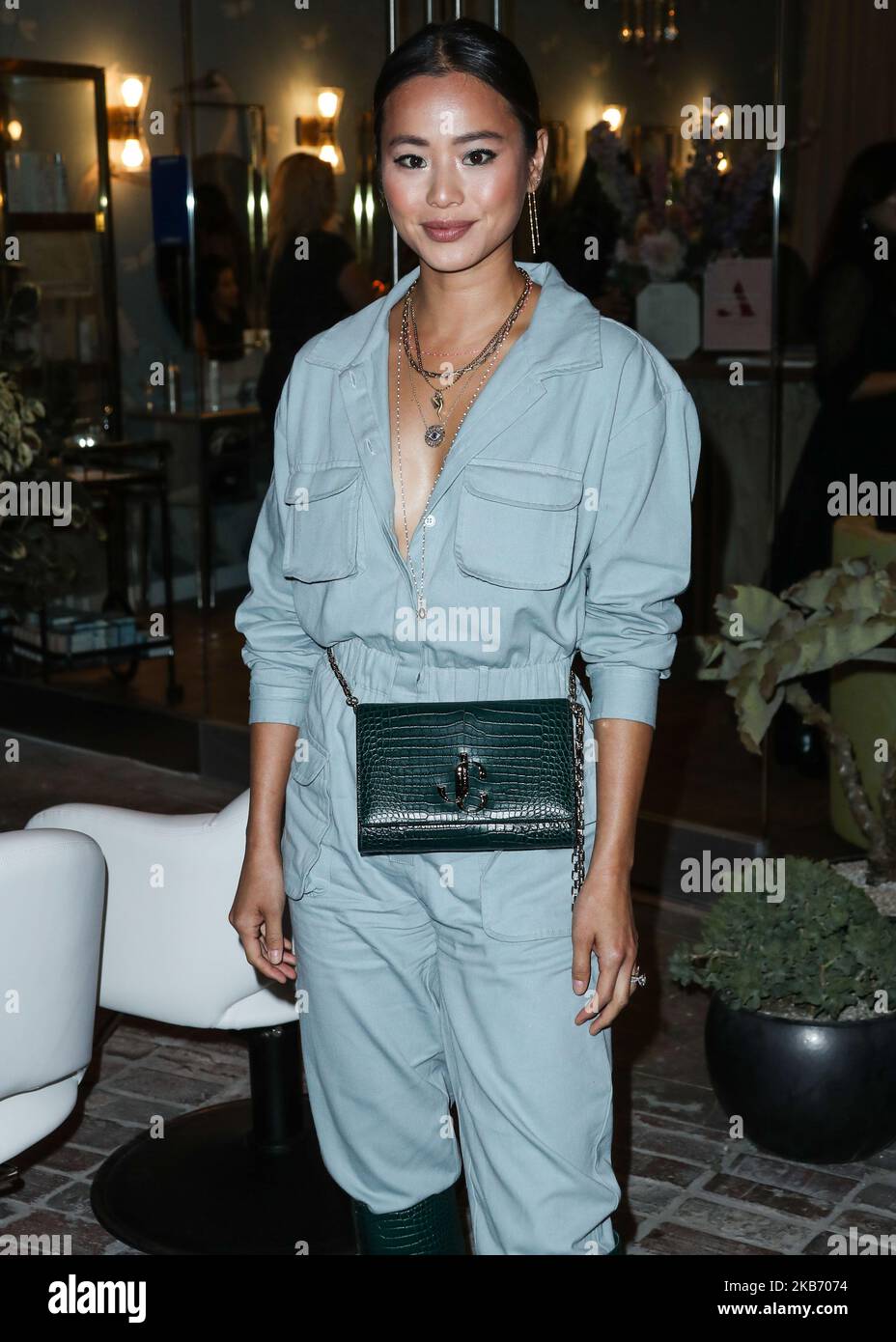 WEST HOLLYWOOD, LOS ANGELES, CALIFORNIA, USA - 25 SETTEMBRE: L'attrice Jamie Chung arriva all'Allbright West Hollywood Grand Opening Party che si tiene all'Allbright West Hollywood il 25 settembre 2019 a West Hollywood, Los Angeles, California, Stati Uniti. (Foto di Xavier Collin/Image Press Agency/NurPhoto) Foto Stock