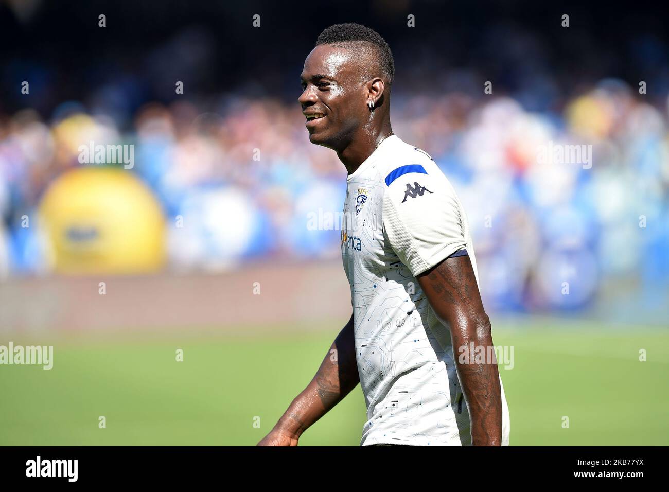 Mario Balotelli di Brescia Calcio durante la Serie A TIM match tra SSC Napoli e Brescia Calcio allo Stadio San Paolo Napoli il 29 settembre 2019. (Foto Franco Romano) Foto Stock