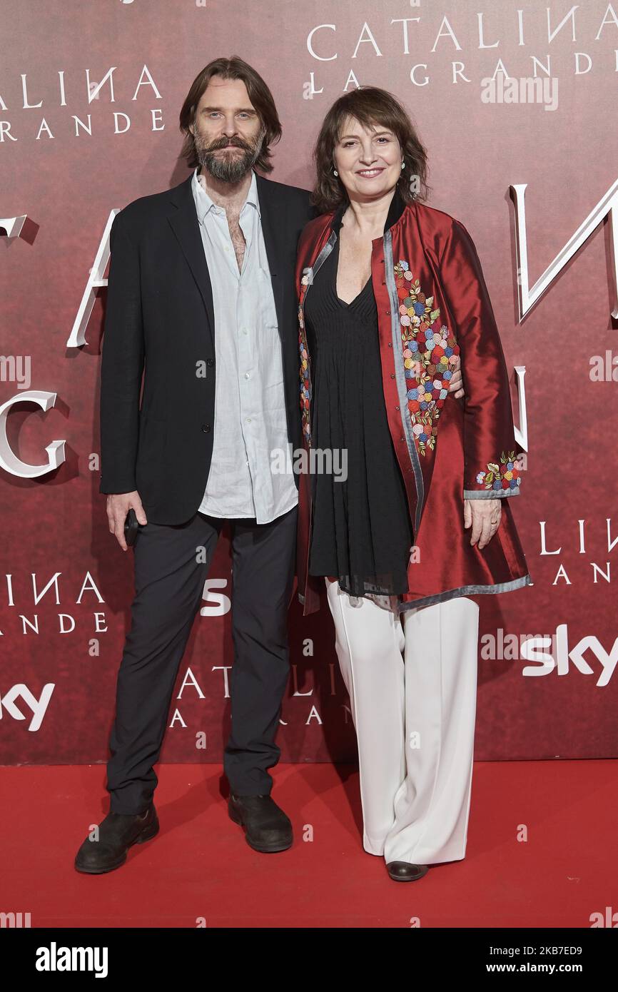 Asumpta serie, Scott Cleverdon partecipa alla serie 'Catherine the Great' di The Sky al Palacio de Santona di Madrid, Spagna il 2 ottobre 2019 (Foto di Carlos Dafonte/NurPhoto) Foto Stock