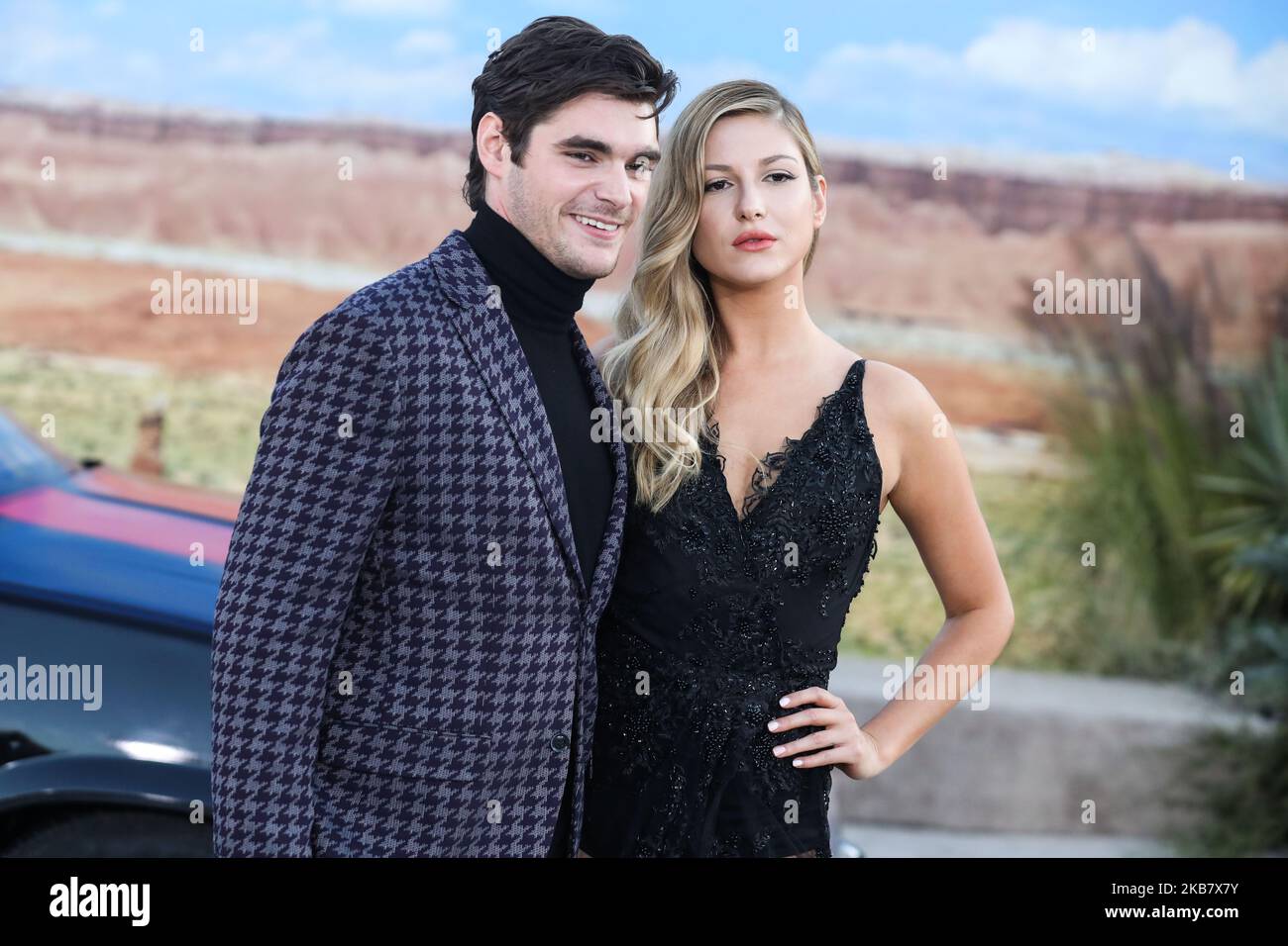 WESTWOOD, LOS ANGELES, CALIFORNIA, USA - 07 OTTOBRE: L'attore RJ Mitte arriva alla prima di Los Angeles di "El Camino: A Breaking Bad Movie" di Netflix, tenutasi presso il Regency Village Theatre il 7 ottobre 2019 a Westwood, Los Angeles, California, Stati Uniti. (Foto di Xavier Collin/Image Press Agency/NurPhoto) Foto Stock