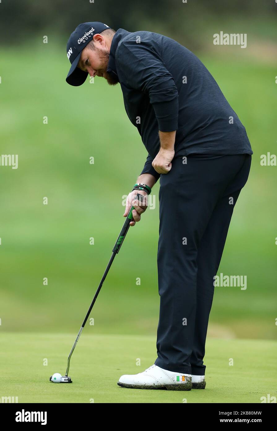 Shane Lowry (IRL) durante il pareggio per i round 1 e 2 al Golf Italian Open di Roma il 10 ottobre 2019 (Foto di Matteo Ciambelli/NurPhoto) Foto Stock