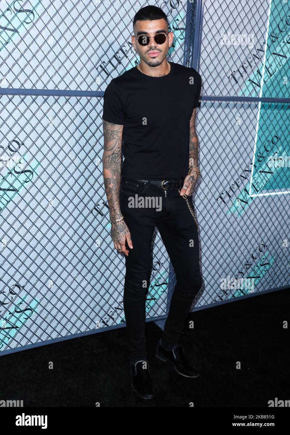 HOLLYWOOD, LOS ANGELES, CALIFORNIA, USA - 11 OTTOBRE: Miles Richie arriva al lancio della Tiffany and Co. Mens Collection che si tiene presso l'Hollywood Athletic Club il 11 ottobre 2019 a Hollywood, Los Angeles, California, Stati Uniti. (Foto di Xavier Collin/Image Press Agency/NurPhoto) Foto Stock