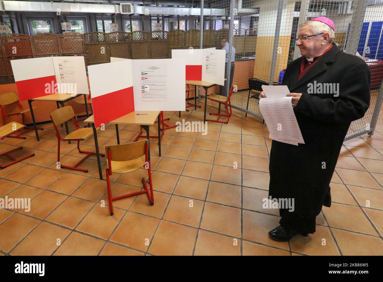 Slawoj Leszek Glodz, Arcivescovo di Danzica (Polonia), il 13 ottobre 2019 (Foto di Michal Fludra/NurPhoto) Foto Stock