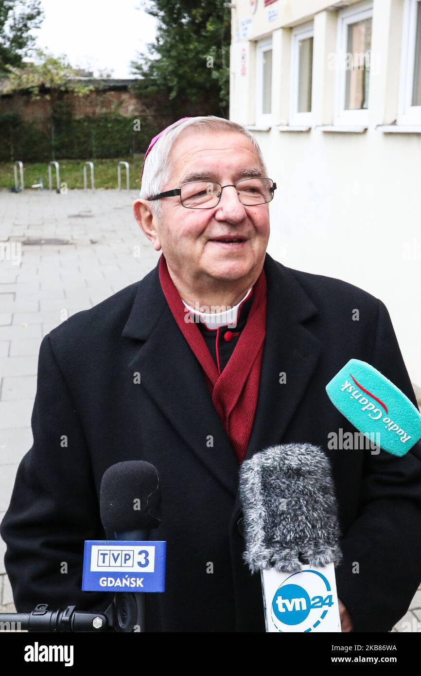 Slawoj Leszek Glodz, Arcivescovo di Danzica (Polonia), il 13 ottobre 2019 (Foto di Michal Fludra/NurPhoto) Foto Stock