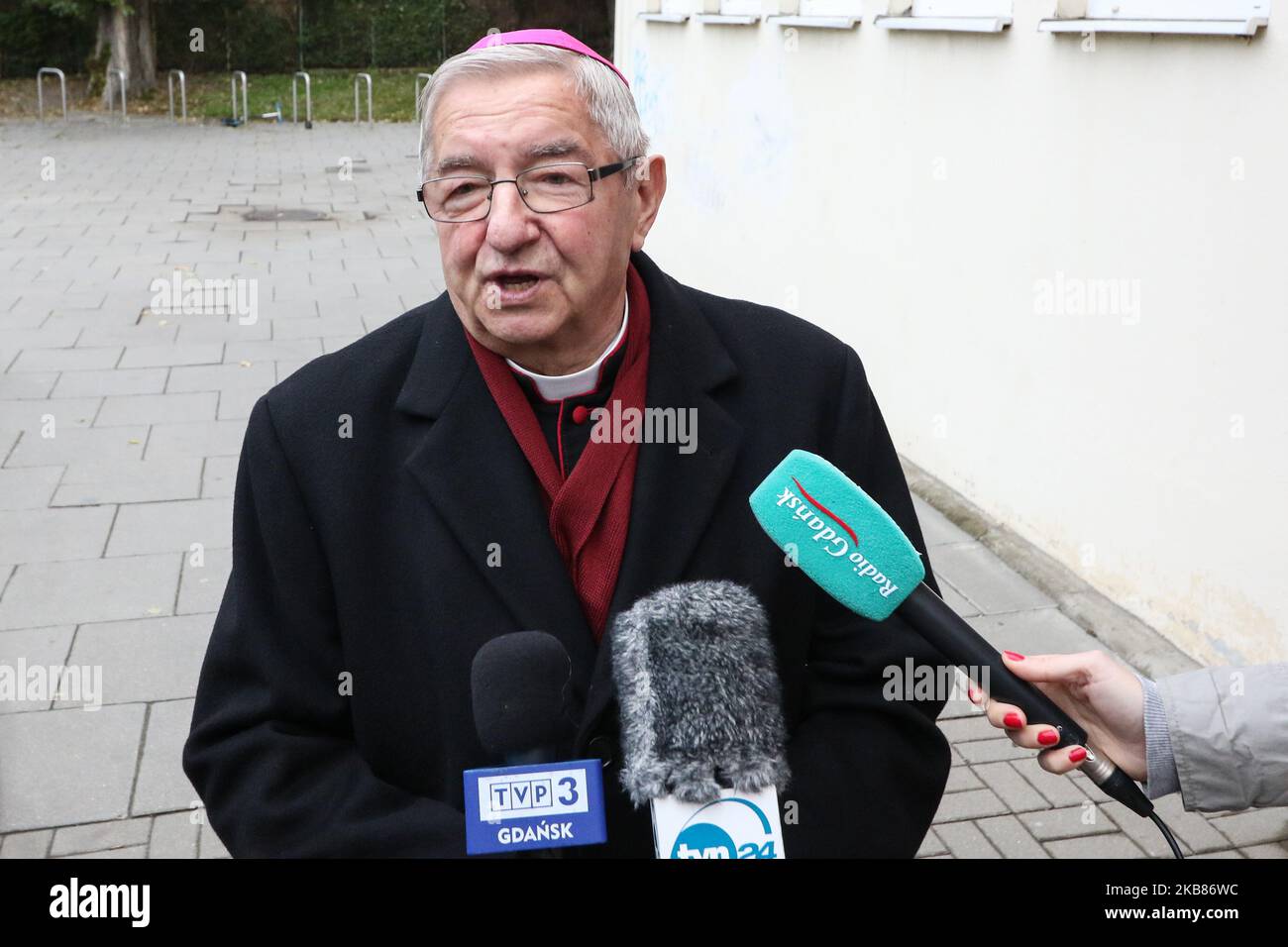 Slawoj Leszek Glodz, Arcivescovo di Danzica (Polonia), il 13 ottobre 2019 (Foto di Michal Fludra/NurPhoto) Foto Stock