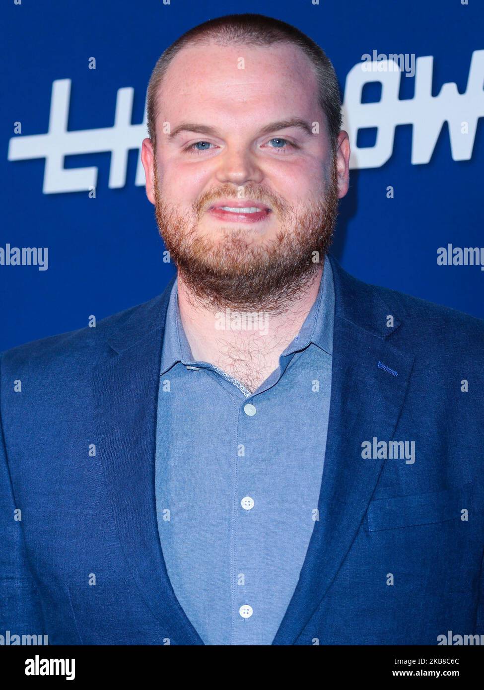 HOLLYWOOD, LOS ANGELES, CALIFORNIA, USA - 15 OTTOBRE: Zack Aders partecipa al Photo Call for Facebook Watch's 'Limetown' tenutosi presso l'Hollywood Athletic Club il 15 ottobre 2019 a Hollywood, Los Angeles, California, Stati Uniti. (Foto di Image Press Agency/NurPhoto) Foto Stock