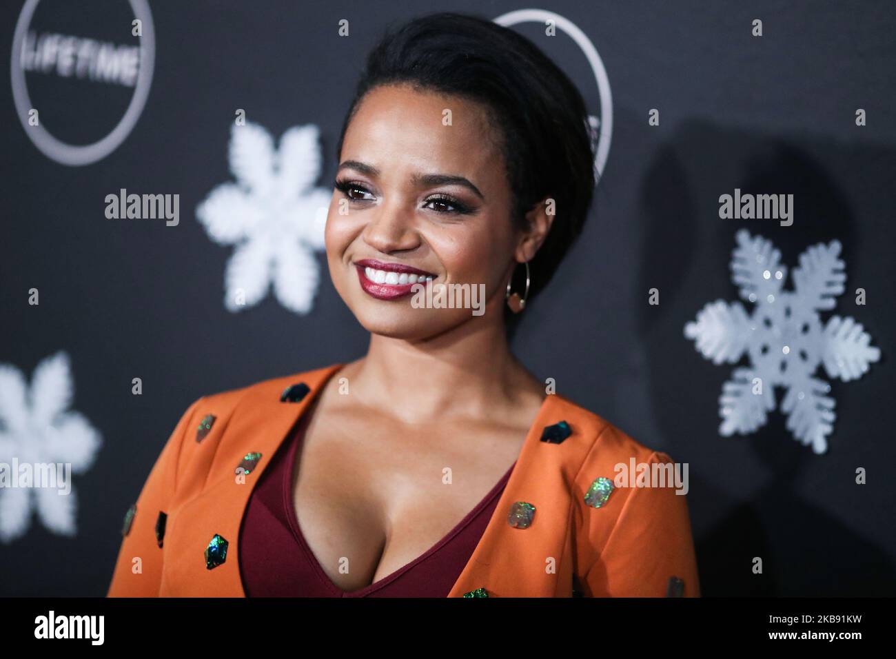 WESTWOOD, LOS ANGELES, CALIFORNIA, USA - 22 OTTOBRE: L'attrice Kyla Pratt arriva al 'IT's A wonderful Lifetime' Holiday Party che si tiene a STK Los Angeles a W Los Angeles - West Beverly Hills il 22 ottobre 2019 a Westwood, Los Angeles, California, Stati Uniti. (Foto di Xavier Collin/Image Press Agency/NurPhoto) Foto Stock