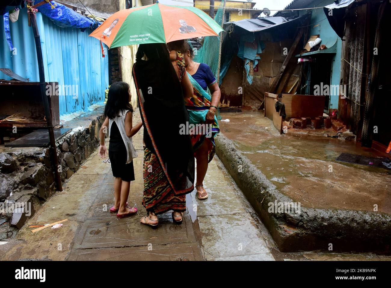 Mumbai, India. 01 novembre 2019. Precipitazioni brusche il 01 novembre 2019 a Mumbai. (Foto di Azhar Khan/NurPhoto) Foto Stock