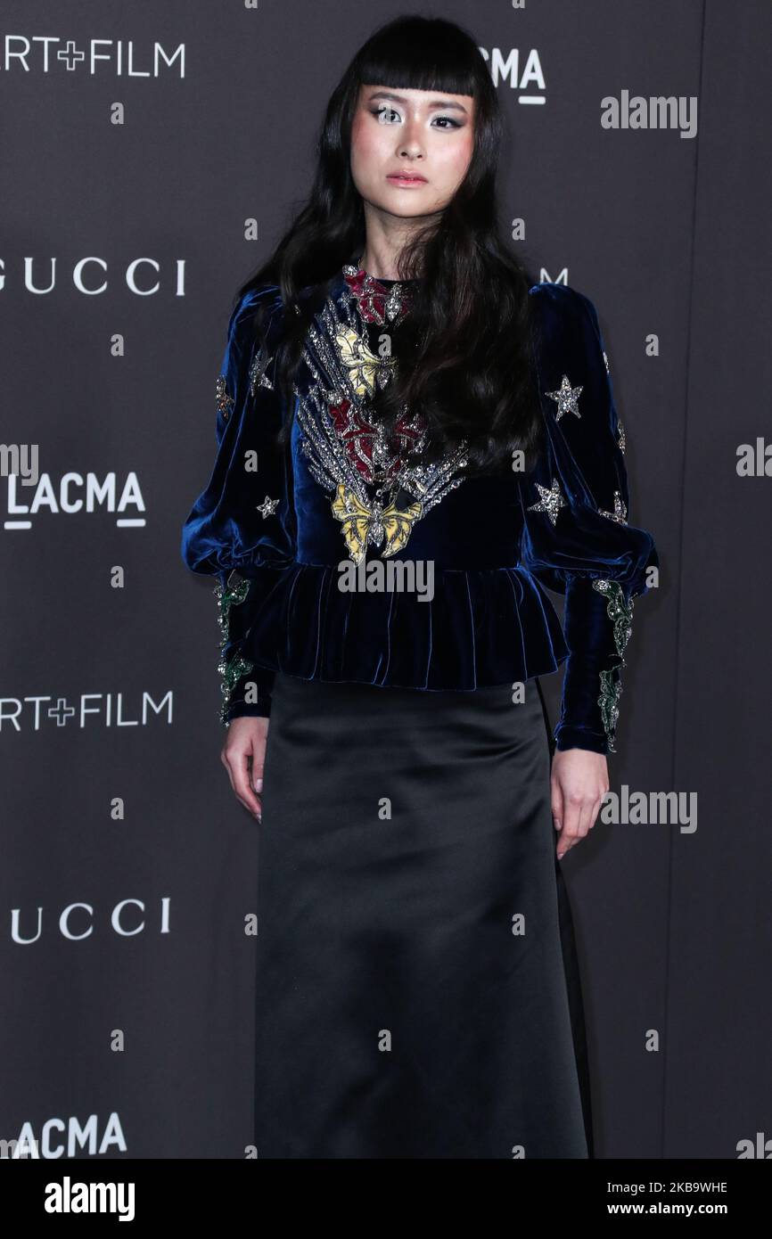 LOS ANGELES, CALIFORNIA, USA - 02 NOVEMBRE: Asia Chow arriva al LACMA Art + Film Gala 2019 che si tiene presso il Los Angeles County Museum of Art il 2 novembre 2019 a Los Angeles, California, Stati Uniti. (Foto di Xavier Collin/Image Press Agency/NurPhoto) Foto Stock