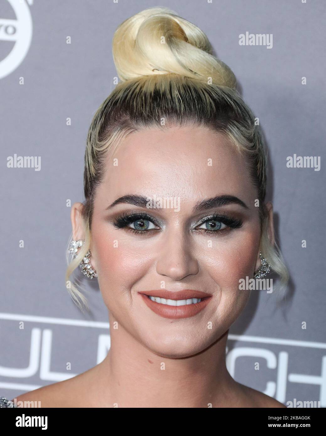 CULVER CITY, LOS ANGELES, CALIFORNIA, USA - 09 NOVEMBRE: Il cantante Katy Perry che indossa un abito Prada arriva al gala del 2019 Baby2Baby che si tiene alle 3Labs del 9 novembre 2019 a Culver City, Los Angeles, California, Stati Uniti. (Foto di Xavier Collin/Image Press Agency/NurPhoto) Foto Stock