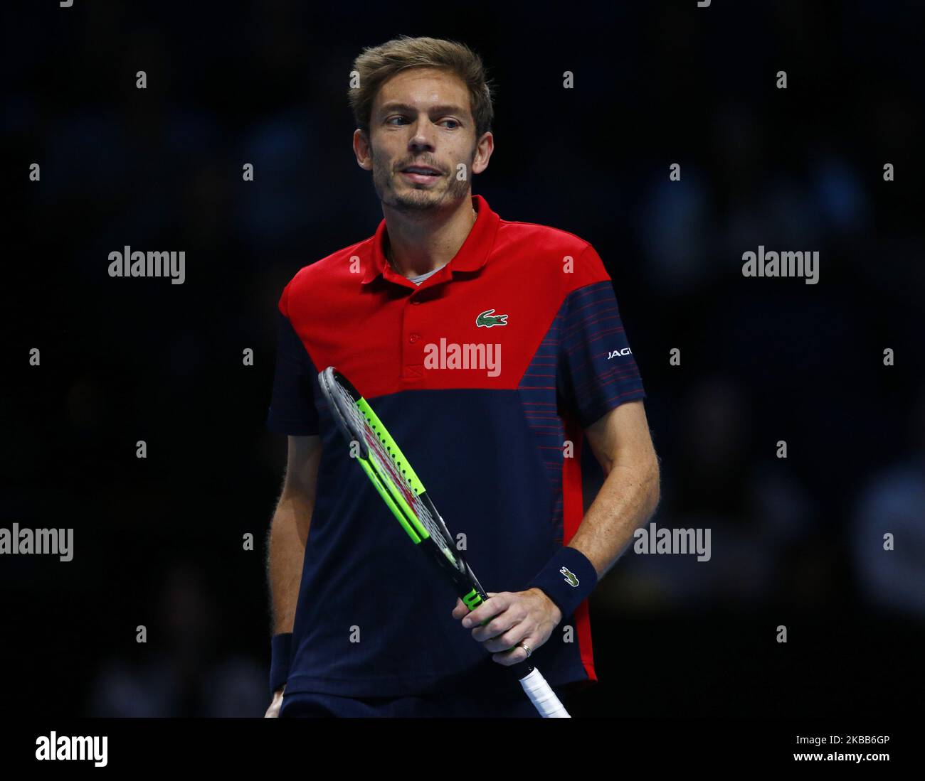 Nicolas Mahut (fra) in azione durante la partita finale del Campionato doppio Pierre-Hughes Herbert e Nicolas Mahut (fra) contro Raven Klaasen (RSA) e Michael Venus (NZL) International Tennis - Nitto ATP World Tour Finals Day 8 - martedì 17th novembre 2019 - O2:00 Arena - Londra (Photo by Action Foto Sport/NurPhoto) Foto Stock