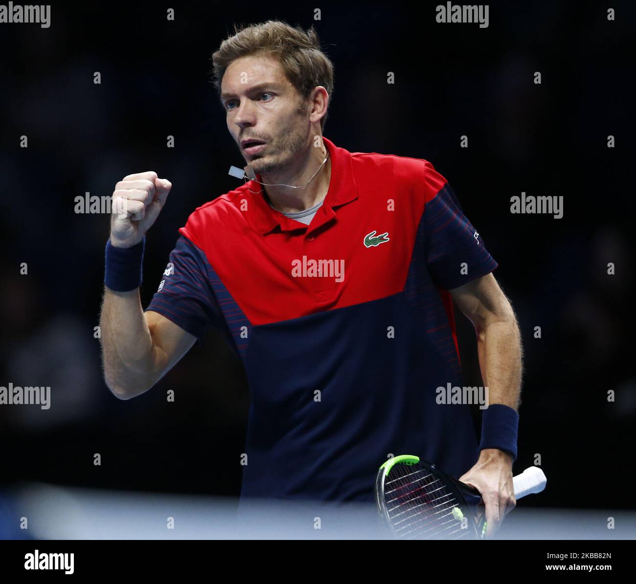 Nicolas Mahut (fra) in azione durante la semifinale Doubles Pierre-Hughes Herbert e Nicolas Mahut (fra) contro Lukasz Kubot (POL) e Marcelo Melo (BRA) International Tennis - Nitto ATP World Tour Finals Day 3 - martedì 16th novembre 2019 - O2:00 Arena - Londra (Photo by Action Foto Sport/NurPhoto) Foto Stock