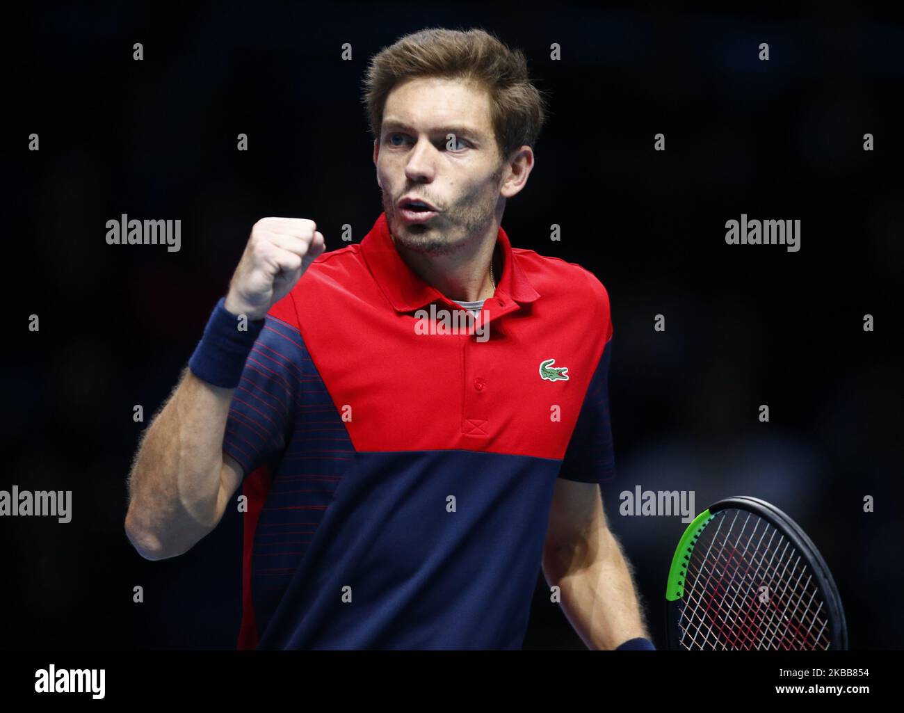 Nicolas Mahut (fra) in azione durante la semifinale Doubles Pierre-Hughes Herbert e Nicolas Mahut (fra) contro Lukasz Kubot (POL) e Marcelo Melo (BRA) International Tennis - Nitto ATP World Tour Finals Day 3 - martedì 16th novembre 2019 - O2:00 Arena - Londra (Photo by Action Foto Sport/NurPhoto) Foto Stock
