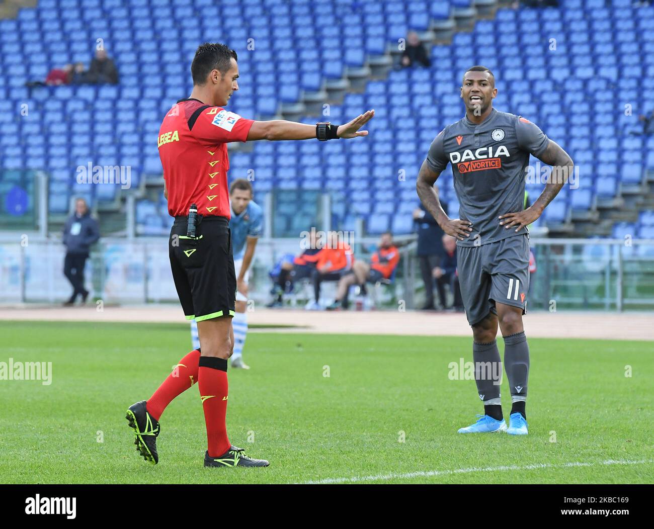 Walace durante la Serie Italiana Una partita di calcio S.S. Lazio vs Udinese allo Stadio Olimpico di Roma, il 01 dicembre 2019. (Foto di Silvia Lore/NurPhoto) Foto Stock