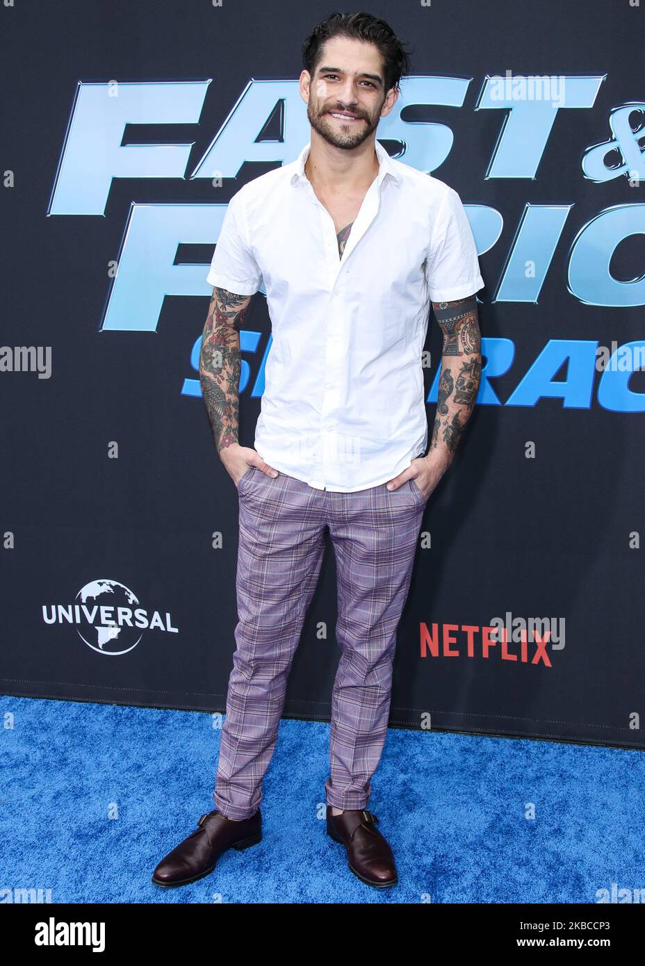 UNIVERSAL CITY, LOS ANGELES, CALIFORNIA, USA - 07 DICEMBRE: L'attore Tyler Posey arriva alla Los Angeles Premiere di Netflix 'Fast and Furious: Spy Racers' tenutasi all'Universal Cinema AMC di CityWalk Hollywood il 7 dicembre 2019 a Universal City, Los Angeles, California, Stati Uniti. (Foto di Xavier Collin/Image Press Agency/NurPhoto) Foto Stock