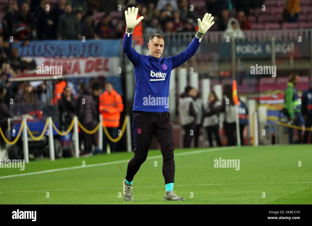 Marc Andre Ter Stegen durante la partita tra il FC Barcelona e il Real Club Deportivo Mallorca, corrispondente alla settimana 16 della Liga Santander, il 07th dicembre 2019, a Barcellona, Spagna. -- (Foto di Urbanandsport/NurPhoto) Foto Stock