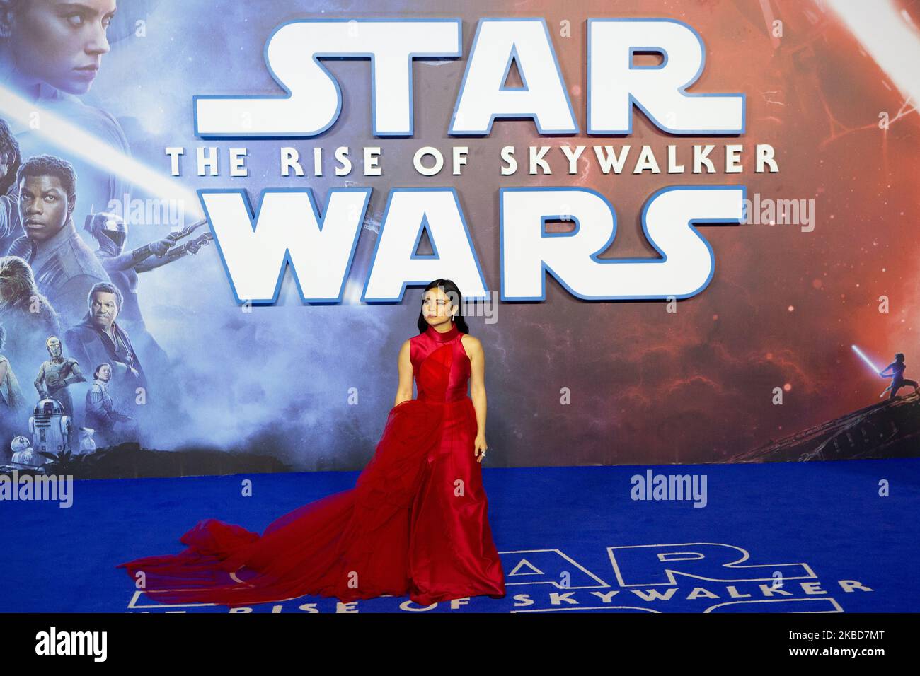 Kelly Marie Tran partecipa a ''Star Wars: The Rise of Skywalker'' European Premiere a Cineworld Leicester Square il 18 dicembre 2019 a Londra (Foto di Robin Pope/NurPhoto) Foto Stock