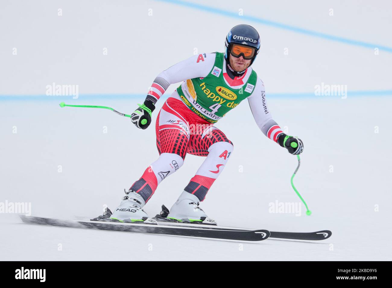 Walder Christian d'Austria in occasione dell'Audi FIS Alpine Ski World Cup Super G del 20 dicembre 2019 in Val Gardena. (Foto di Emmanuele Ciancaglini/NurPhoto) Foto Stock