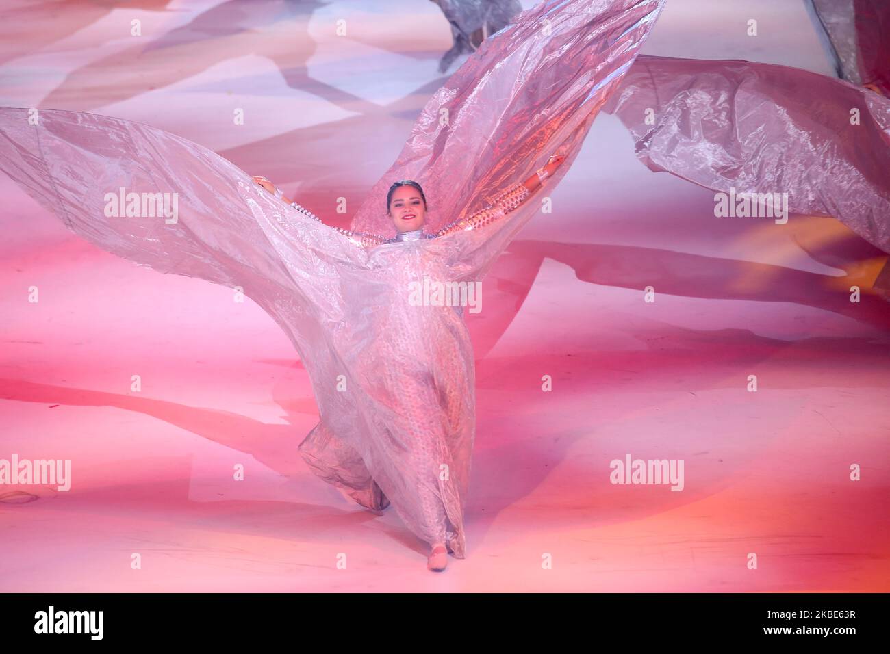 L'artista si esibirà durante la cerimonia di apertura dei Giochi Olimpici invernali dei giovani di Losanna 2020 nell'Arena Vaudoise di Losanna, Svizzera, il 9 gennaio 2020 (Foto di Dominika Zarzycka/NurPhoto) Foto Stock