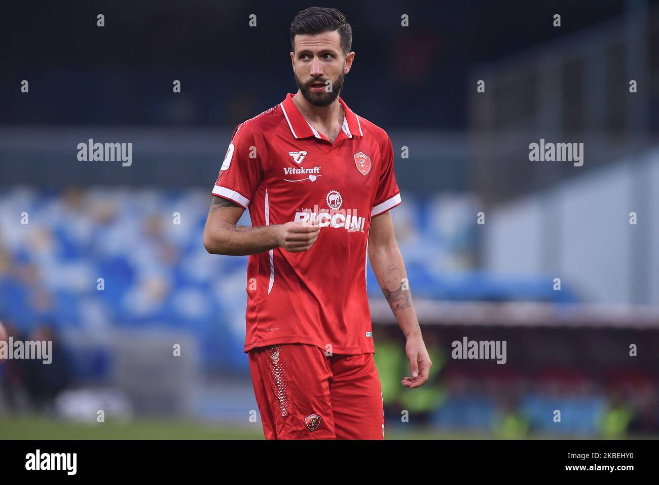 Pietro Iemmello di C. Perugia durante la Tim Cup match tra SSC Napoli e A.C. Perugia allo Stadio San Paolo Napoli Italia il 14 gennaio 2020. (Foto di Franco Romano/NurPhoto) Foto Stock