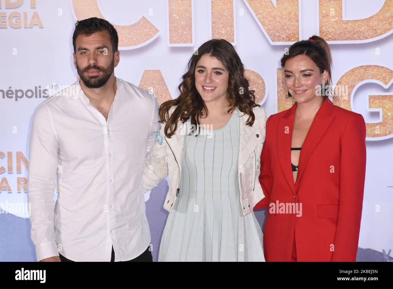 Giuseppe gamba, Cassandra Sanchez-Navarro, Regina Blandon posa durante una conferenza stampa per promuovere il film di Cindy la Regia, a Cinepolis Oasis Coyoacan, il 14 gennaio 2020 Città del Messico, Messico (Foto di Eyepix/NurPhoto) Foto Stock Giuseppe gamba, Cassandra Sanchez-Navarro, Regina Blandon posa durante una conferenza stampa per promuovere il film di Cindy la Regia, a Cinepolis Oasis Coyoacan, il 14 gennaio 2020 Città del Messico, Messico (Foto di Eyepix/NurPhoto) Foto Stock