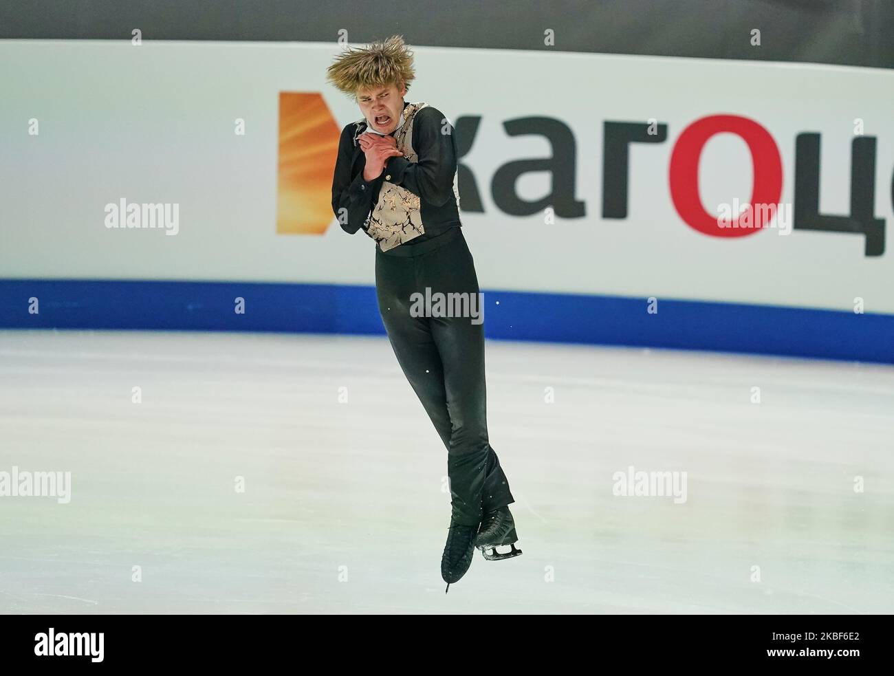 Deniss Vasiljevs di Lettonia durante il Men Free Skating al Campionato europeo di Pattinaggio a figure ISU a Steiermarkhalle, Graz, Austria il 23 gennaio 2020. (Foto di Ulrik Pedersen/NurPhoto) Foto Stock Deniss Vasiljevs di Lettonia durante il Men Free Skating al Campionato europeo di Pattinaggio a figure ISU a Steiermarkhalle, Graz, Austria il 23 gennaio 2020. (Foto di Ulrik Pedersen/NurPhoto) Foto Stock