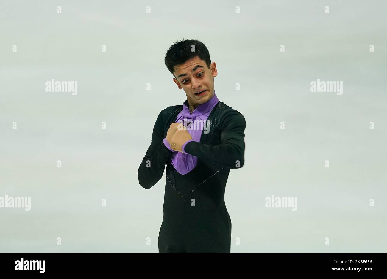 Artur Danielian di Russia durante il Men Free Skating al Campionato europeo di Pattinaggio a figure ISU a Steiermarkhalle, Graz, Austria il 24 gennaio 2020. (Foto di Ulrik Pedersen/NurPhoto) Foto Stock Artur Danielian di Russia durante il Men Free Skating al Campionato europeo di Pattinaggio a figure ISU a Steiermarkhalle, Graz, Austria il 24 gennaio 2020. (Foto di Ulrik Pedersen/NurPhoto) Foto Stock