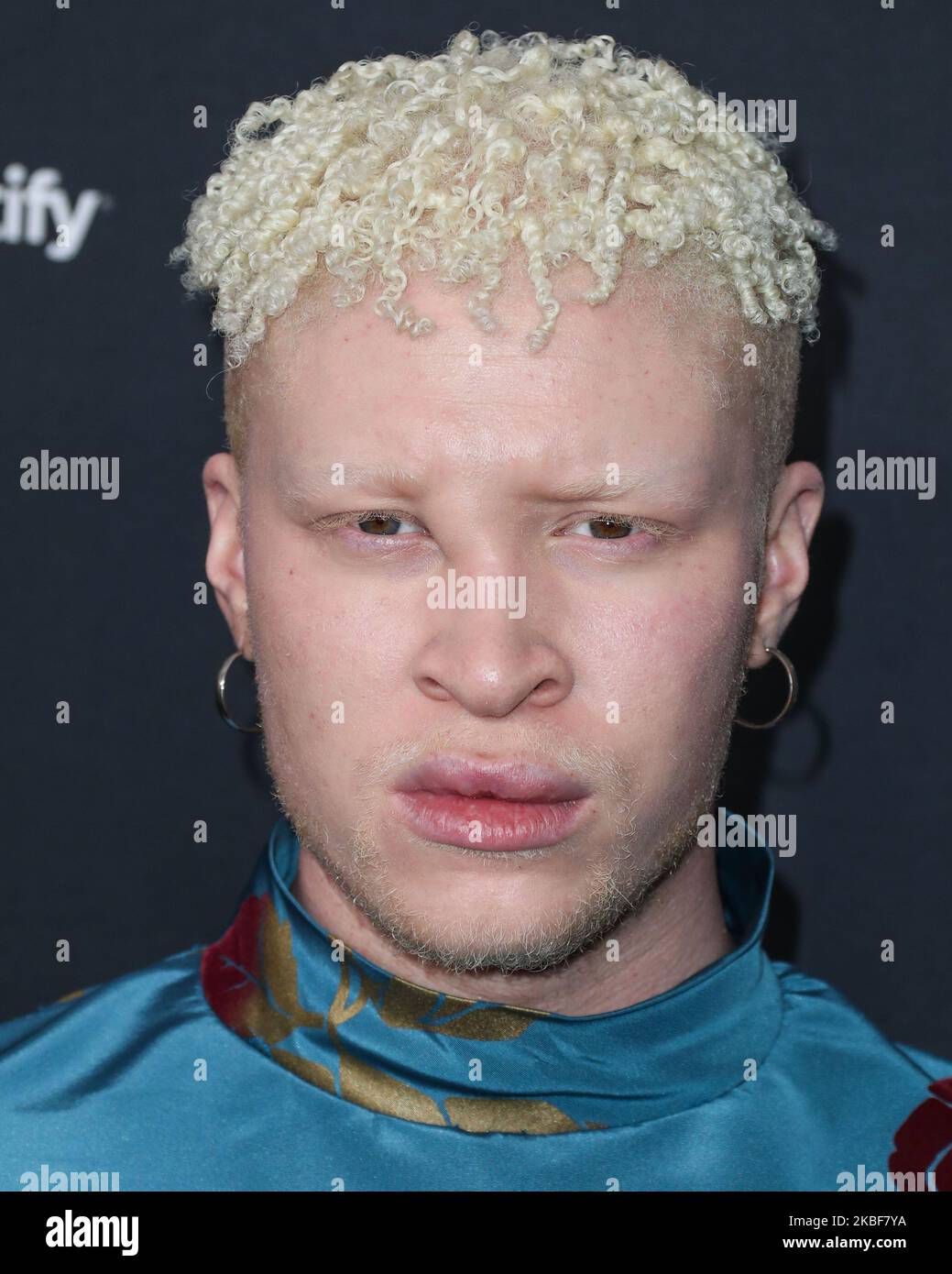 WEST HOLLYWOOD, LOS ANGELES, CALIFORNIA, USA - 23 GENNAIO: Shaun Ross arriva alla festa del miglior nuovo artista 2020 di Spotify che si tiene presso i Lot Studios il 23 gennaio 2020 a West Hollywood, Los Angeles, California, Stati Uniti. (Foto di Xavier Collin/Image Press Agency/NurPhoto) Foto Stock