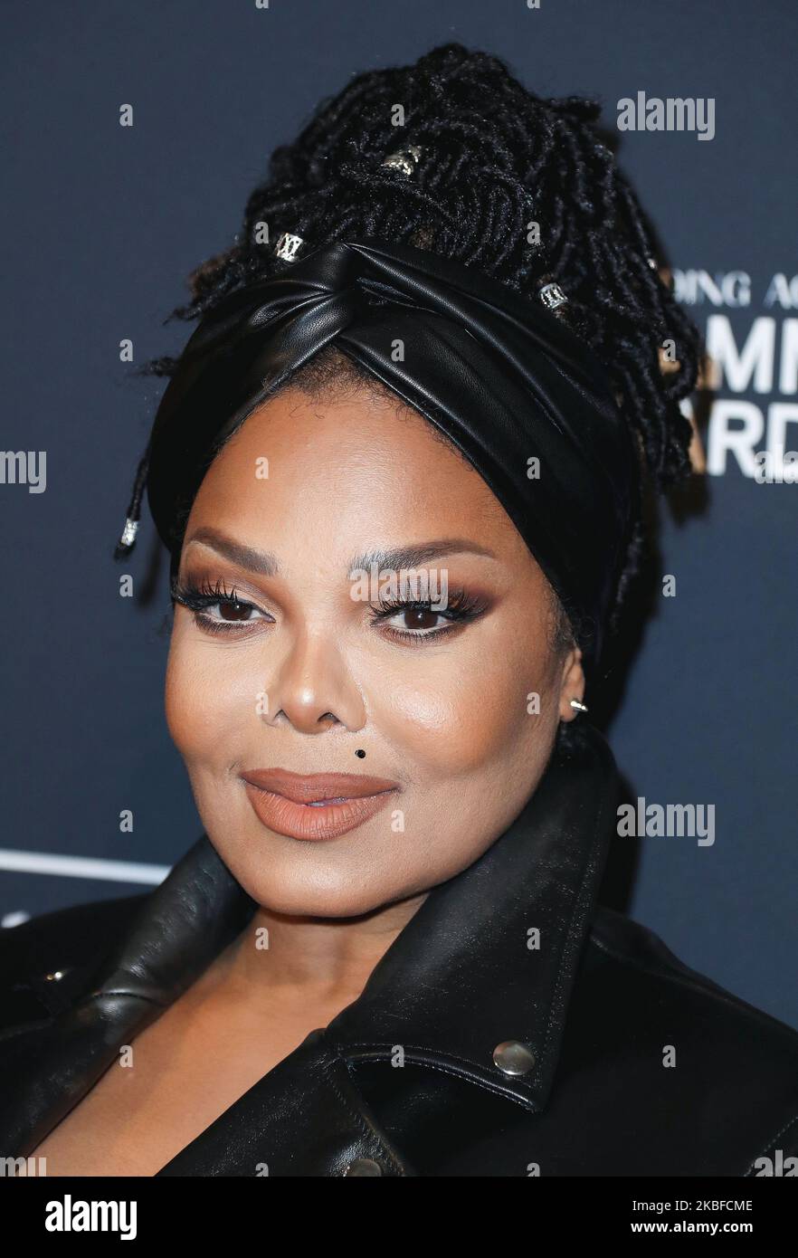 BEVERLY HILLS, LOS ANGELES, CALIFORNIA, USA - 25 GENNAIO: Janet Jackson arriva alla Recording Academy e Clive Davis' 2020 Pre-GRAMMY Gala che si tiene presso il Beverly Hilton Hotel il 25 Gennaio 2020 a Beverly Hills, Los Angeles, California, Stati Uniti. (Foto di Xavier Collin/Image Press Agency/NurPhoto) Foto Stock