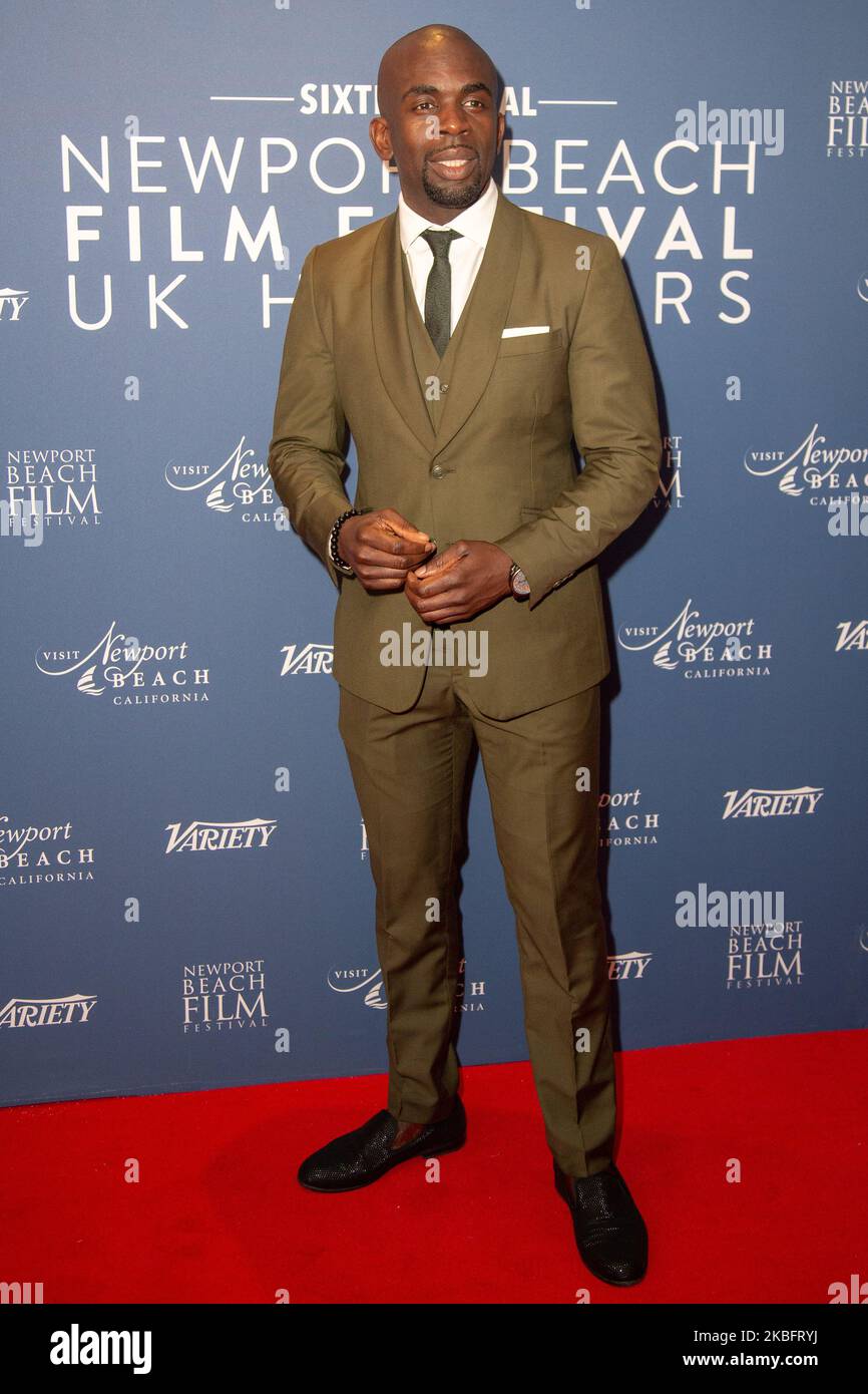 Jimmy Akingbola partecipa al Newport Beach Film Festival UK Honours 2020 al Langham Hotel il 29 gennaio 2020 a Londra, Inghilterra. (Foto di Robin Pope/NurPhoto) Foto Stock