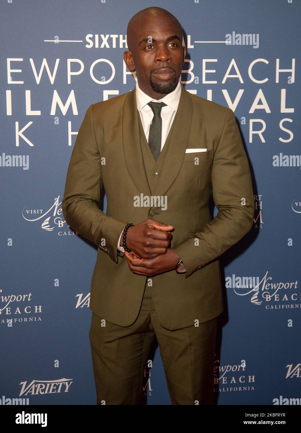 Jimmy Akingbola partecipa al Newport Beach Film Festival UK Honours 2020 al Langham Hotel il 29 gennaio 2020 a Londra, Inghilterra. (Foto di Robin Pope/NurPhoto) Foto Stock