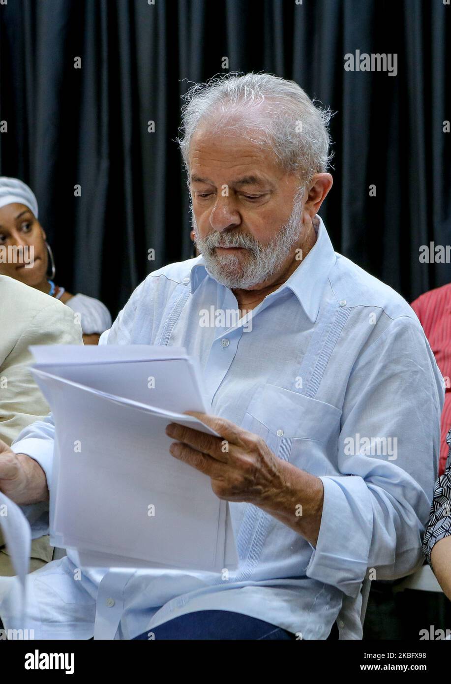 L'ex presidente Luiz Inacio Lula da Silva partecipa a un incontro di ebrei per la pace e contro il nazismo, il 30 gennaio 2020 a San Paolo (Brasile) (Foto di Dario Oliveira/NurPhoto) Foto Stock