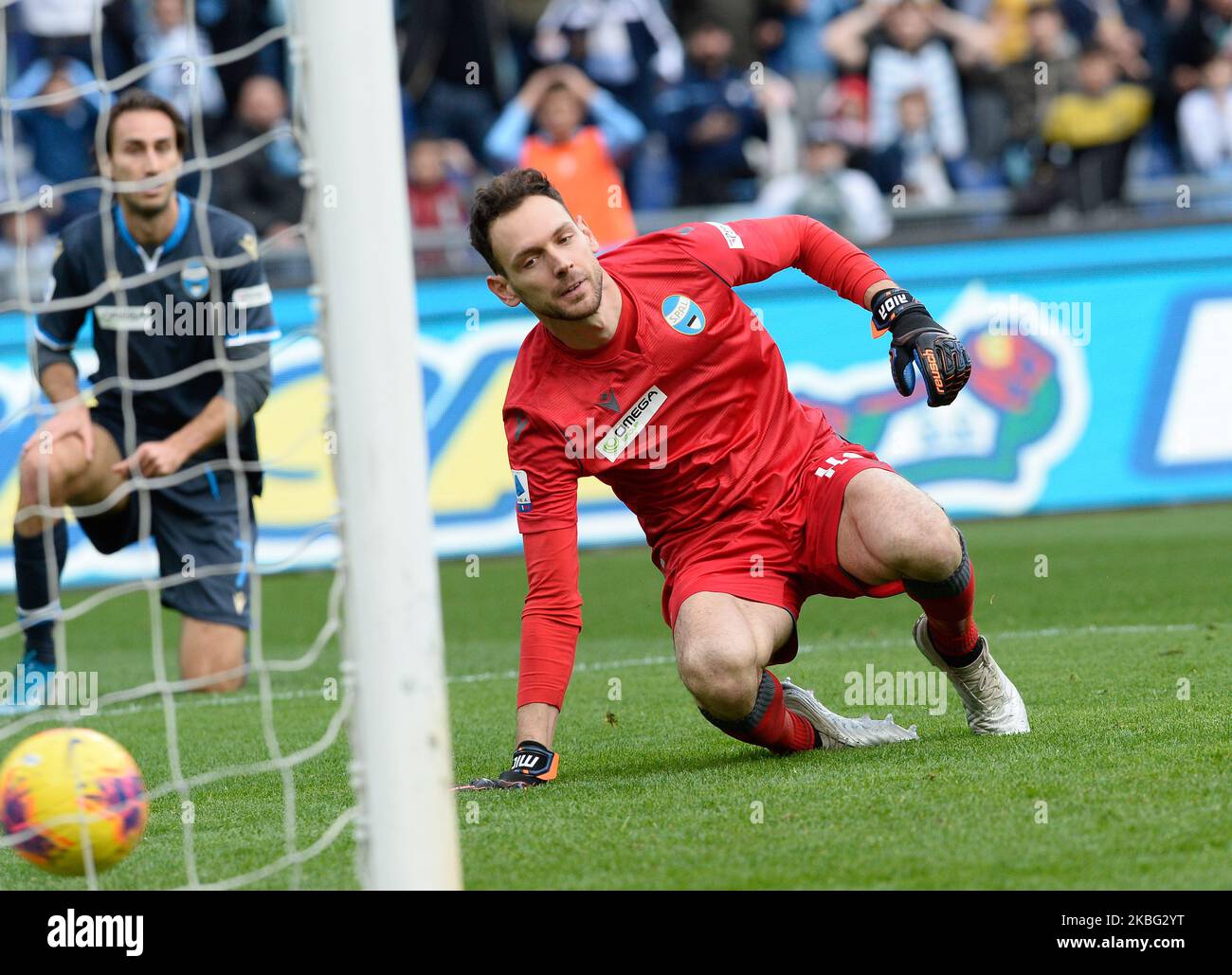 Etrit Berisha durante la Serie Italiana Una partita di calcio tra SS Lazio e Spal allo Stadio Olimpico di Roma, il 02 febbraio 2020 (Foto di Silvia Lore/NurPhoto) Foto Stock