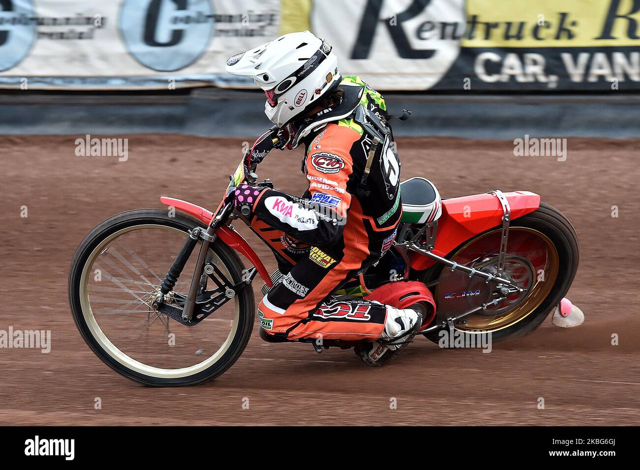 Danny Ayres, pilota di autodromo per Scunthorpe Scorpions e Ipswich Witches, è morto il 2nd febbraio 2020. (Foto di Eddie Garvey/MI News/NurPhoto) Foto Stock