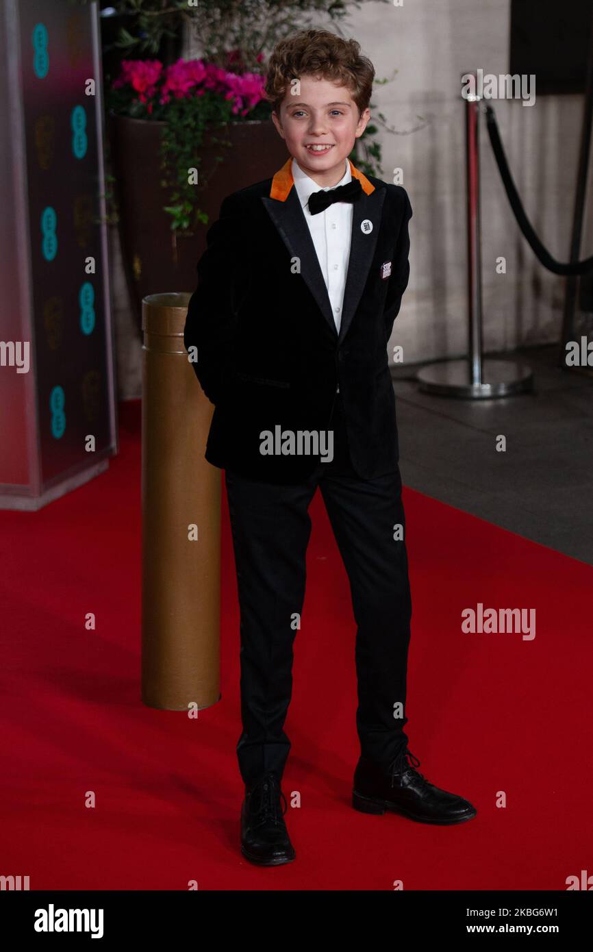 Roman Griffin Davis partecipa all'EE British Academy Film Awards 2020 After Party al Grosvenor House Hotel il 02 febbraio 2020 a Londra, Inghilterra. (Foto di Robin Pope/NurPhoto) Foto Stock