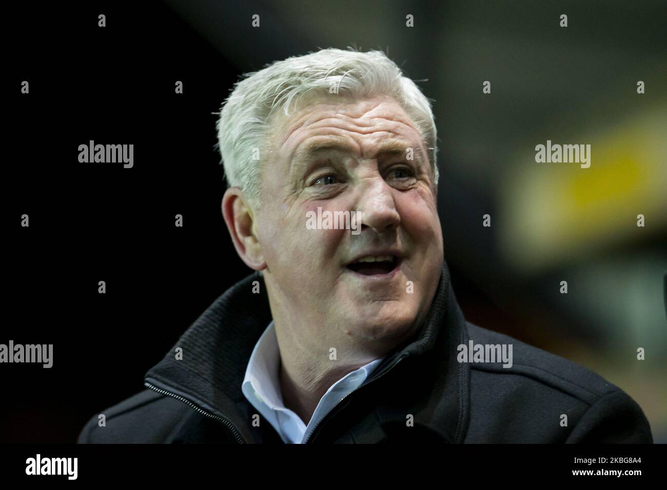 Steve Bruce, il manager di Newcastle, durante il replay della fa Cup Fourth Round tra Oxford United e Newcastle United al Kassam Stadium di Oxford martedì 4th febbraio 2020. (Foto di Leila Coker/MI News/NurPhoto) Foto Stock