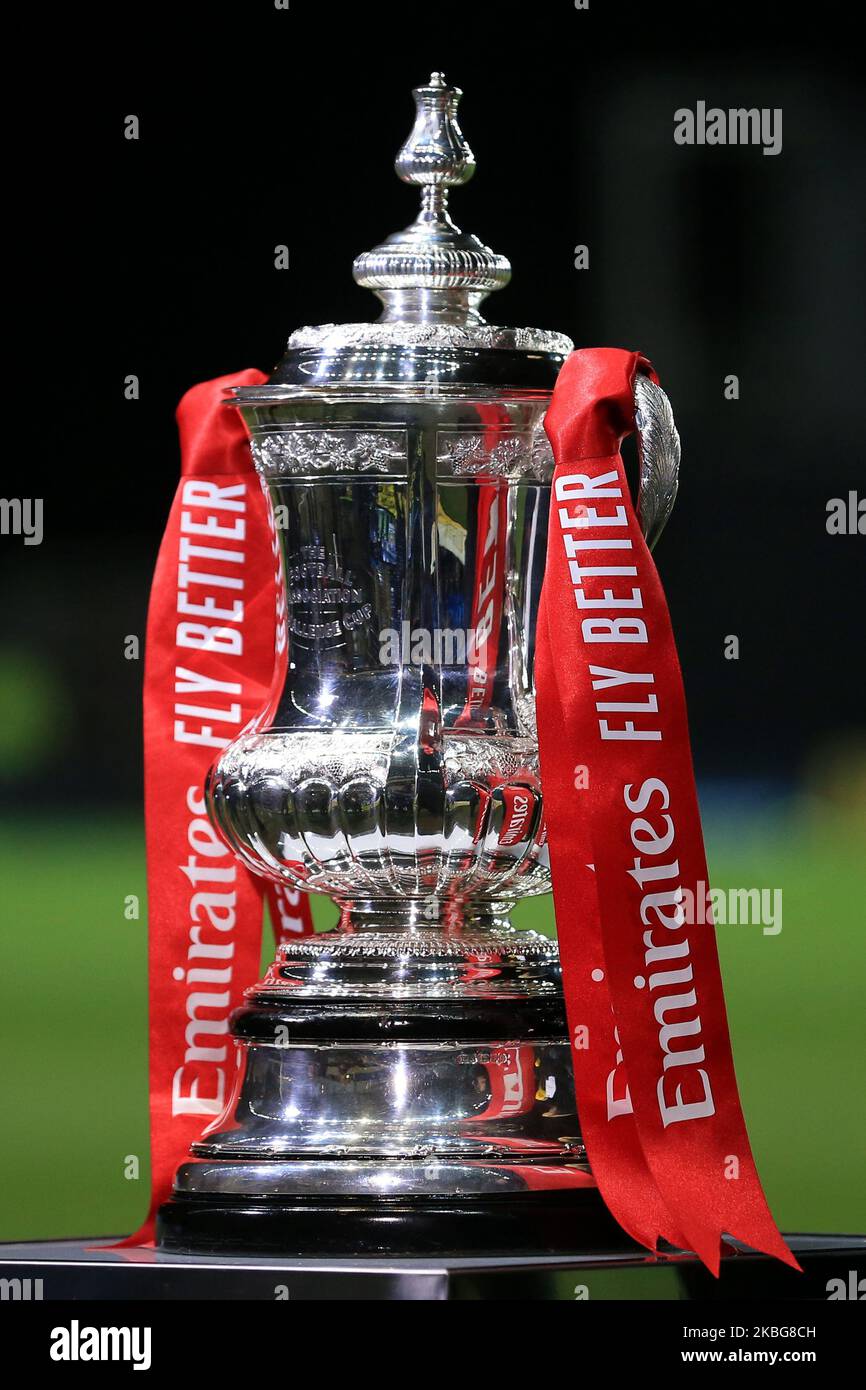 La fa Cup prima del replay della fa Cup Fourth Round tra Oxford United e Newcastle United al Kassam Stadium di Oxford martedì 4th febbraio 2020. (Foto di Leila Coker/MI News/NurPhoto) Foto Stock