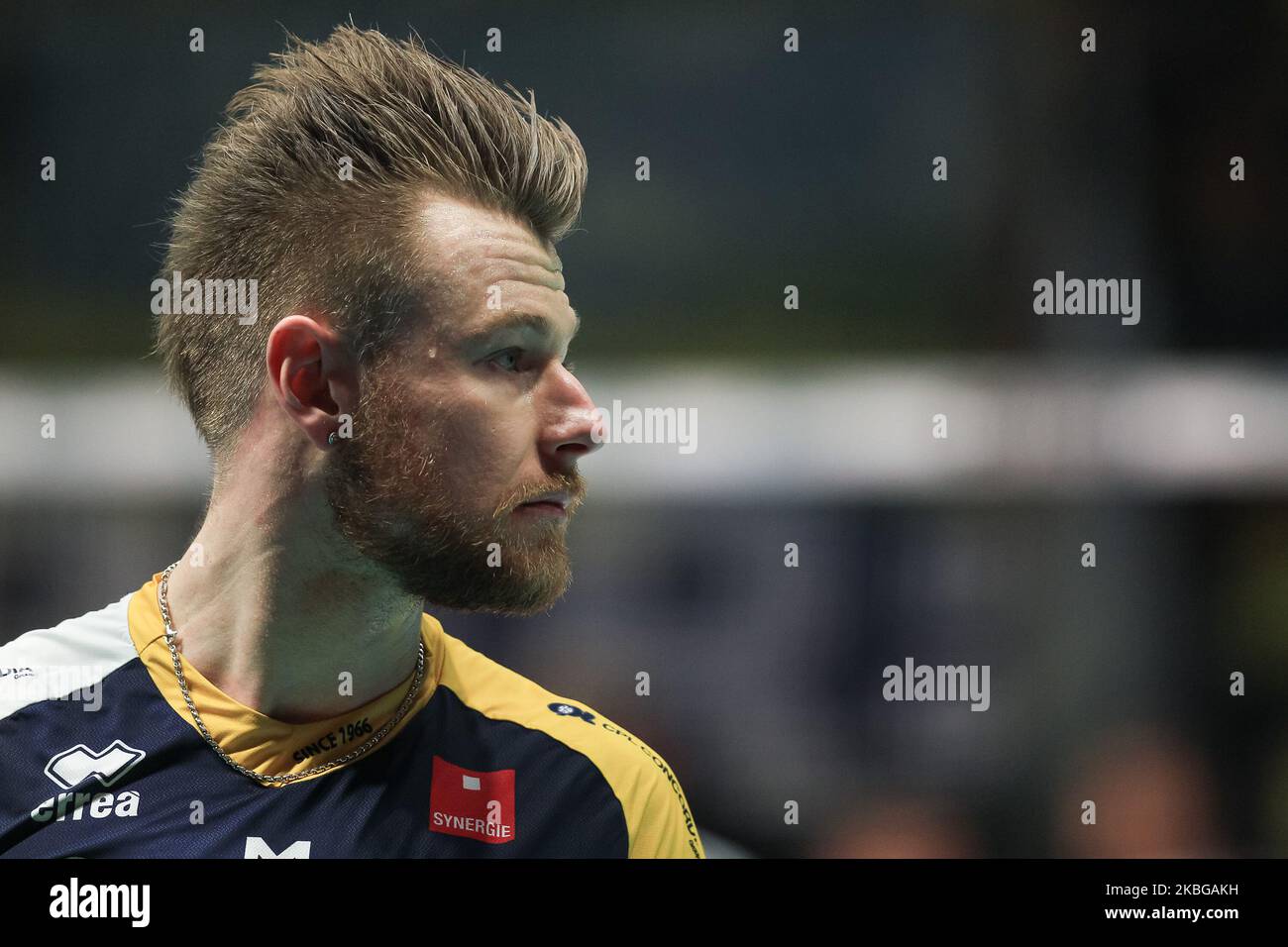 ZAYTSEV Ivan durante la partita della Lega Italiana Pallavolo uomo tra le Scarpe Leo Modena e le Cucine Lube Civitanova a Palapanini il 5 febbraio 2020 a Modena. (Foto di Emmanuele Ciancaglini/NurPhoto) Foto Stock